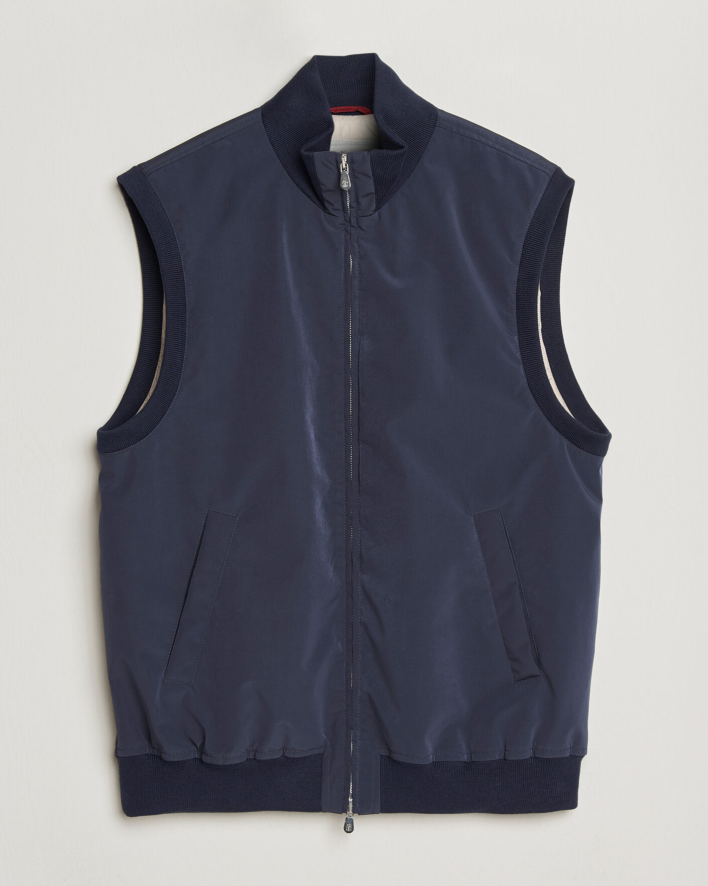Herre | Veste | Brunello Cucinelli | Nylon Padded Gilet Navy
