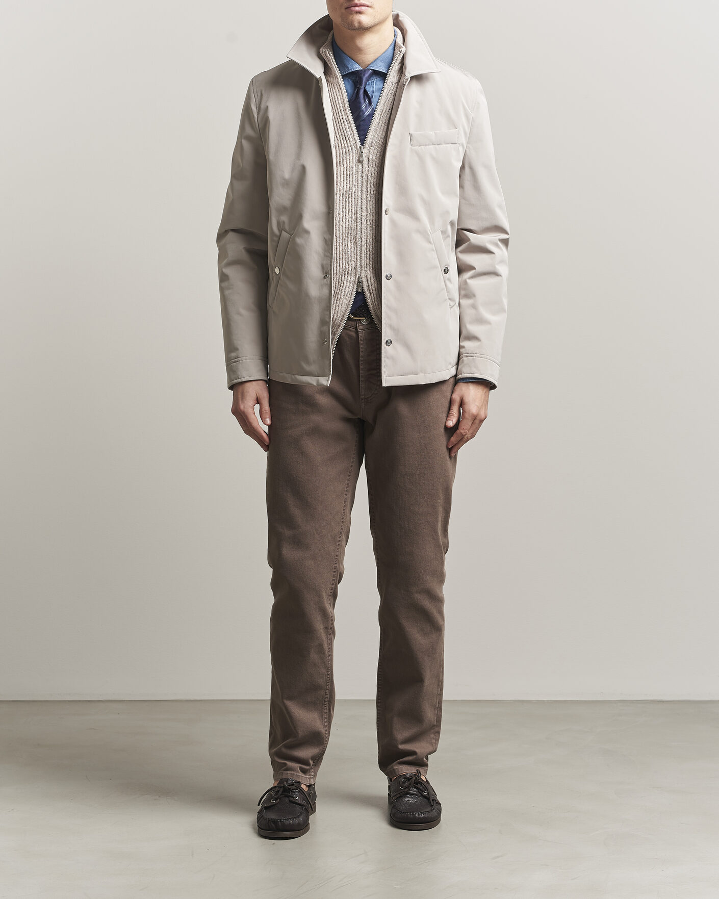 Herre | Jakker | Brunello Cucinelli | Nylon Padded Jacket Beige