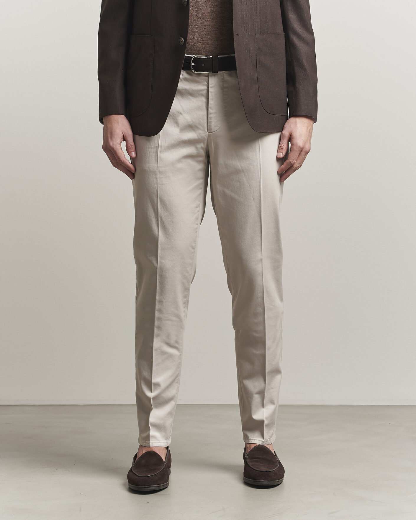 Herre | Bukser | Brunello Cucinelli | Slim Fit Chinos Light Beige