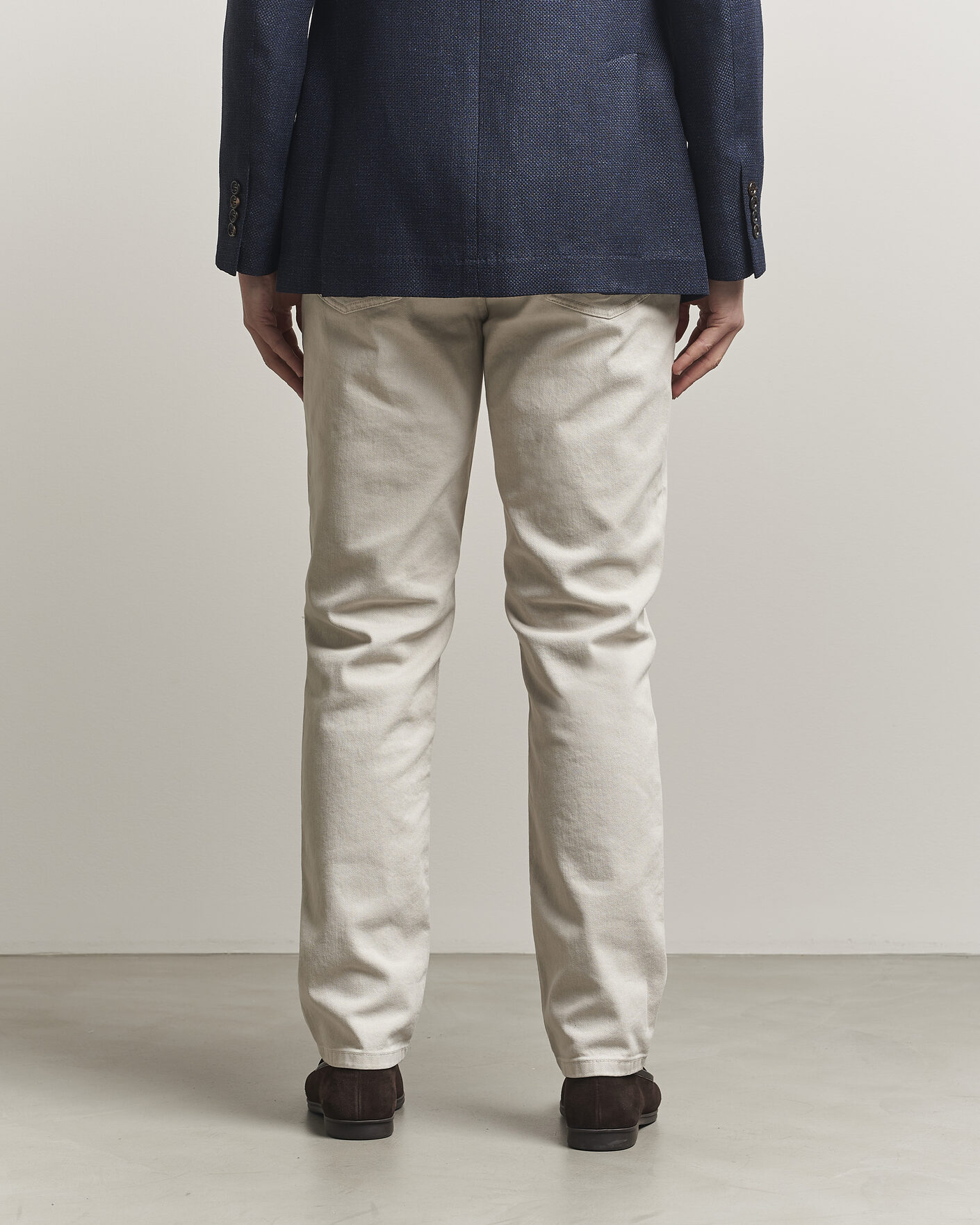 Herre | Bukser | Brunello Cucinelli | Traditional Fit Bull Denim Pants Light Beige