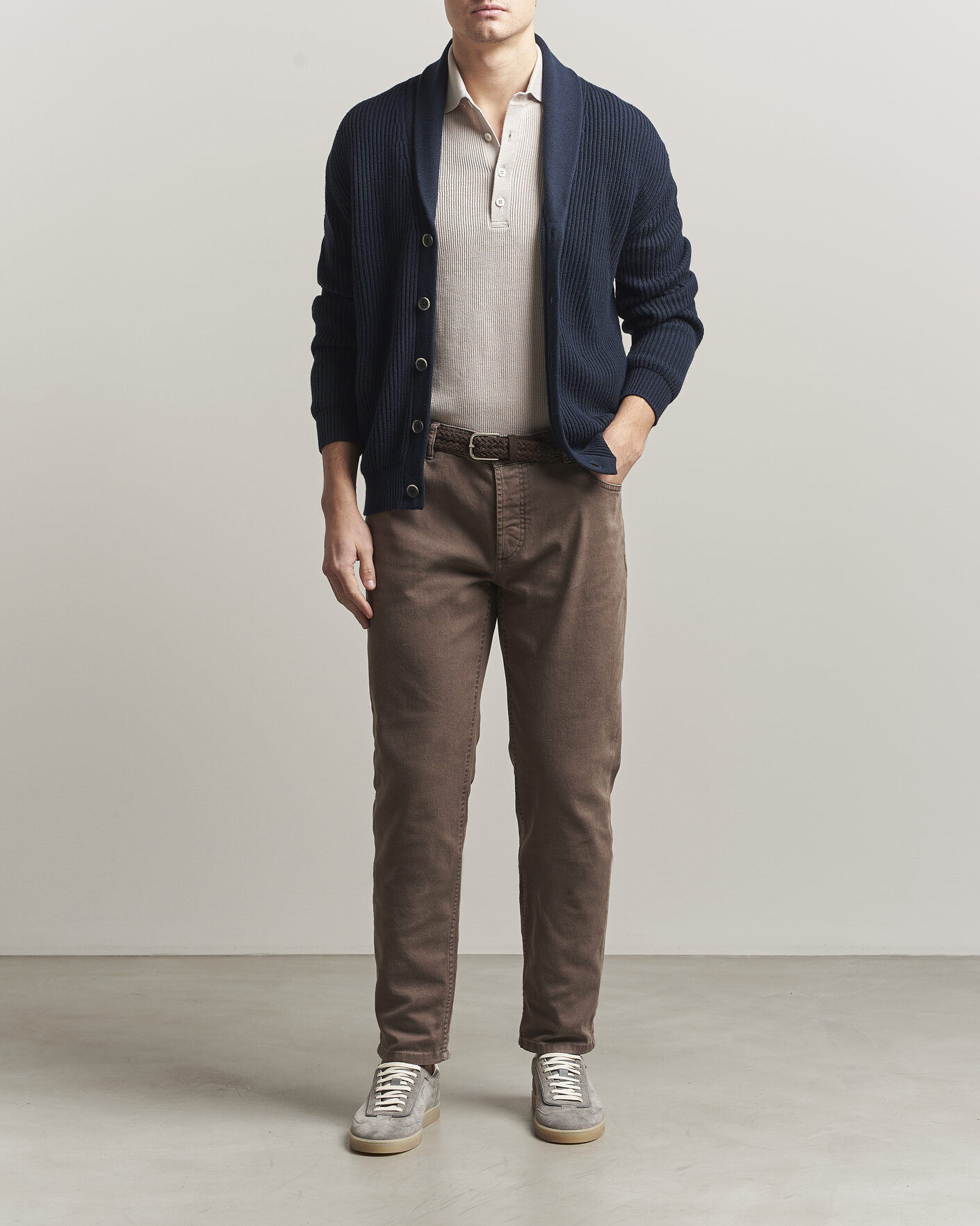 Herre | Bukser | Brunello Cucinelli | Traditional Fit Bull Denim Pants Dark Brown