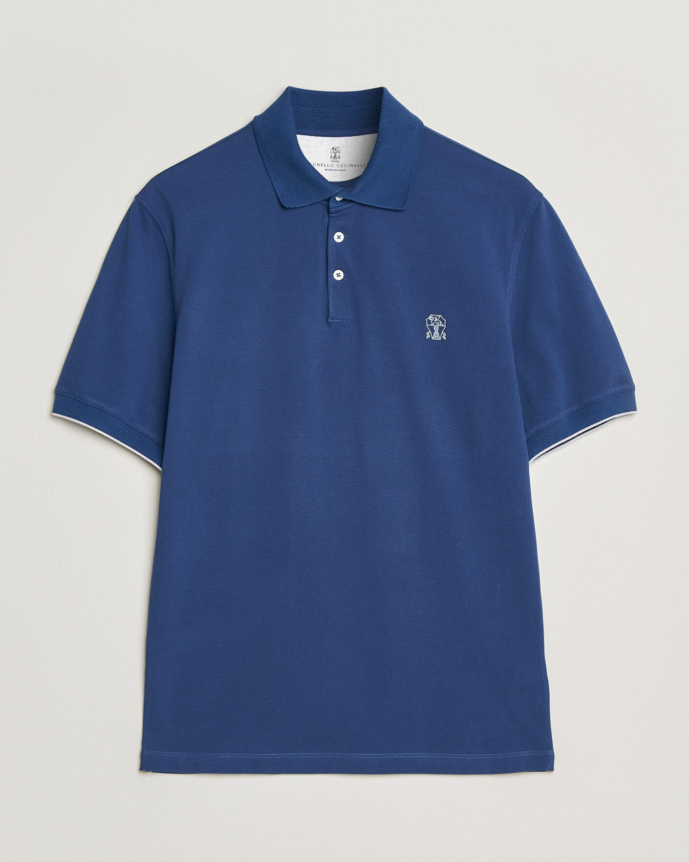 Herre | Polotrøjer | Brunello Cucinelli | Short Sleeve Logo Polo Blue