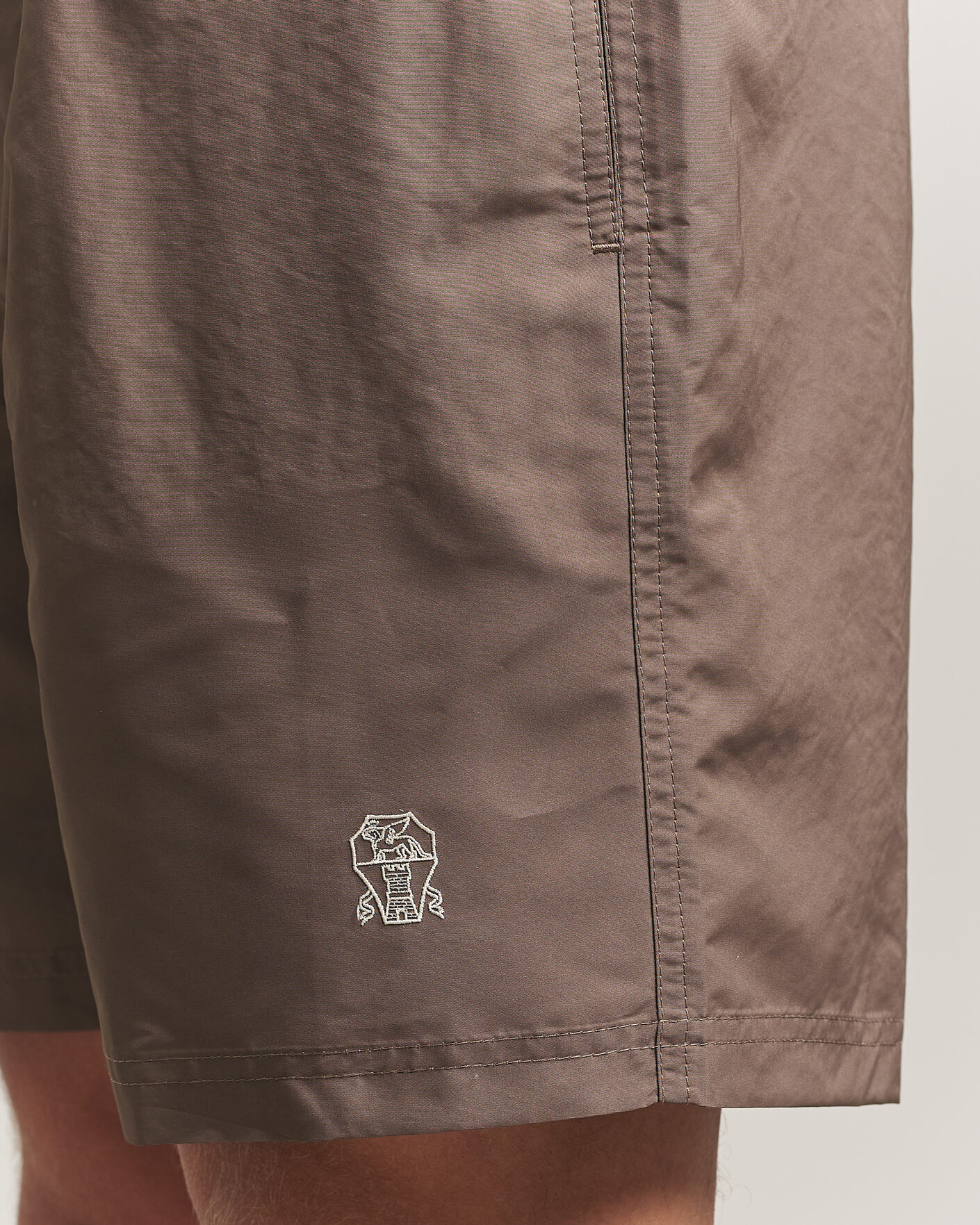 Herre | Badebukser | Brunello Cucinelli | Nylon Swim Trunks Brown