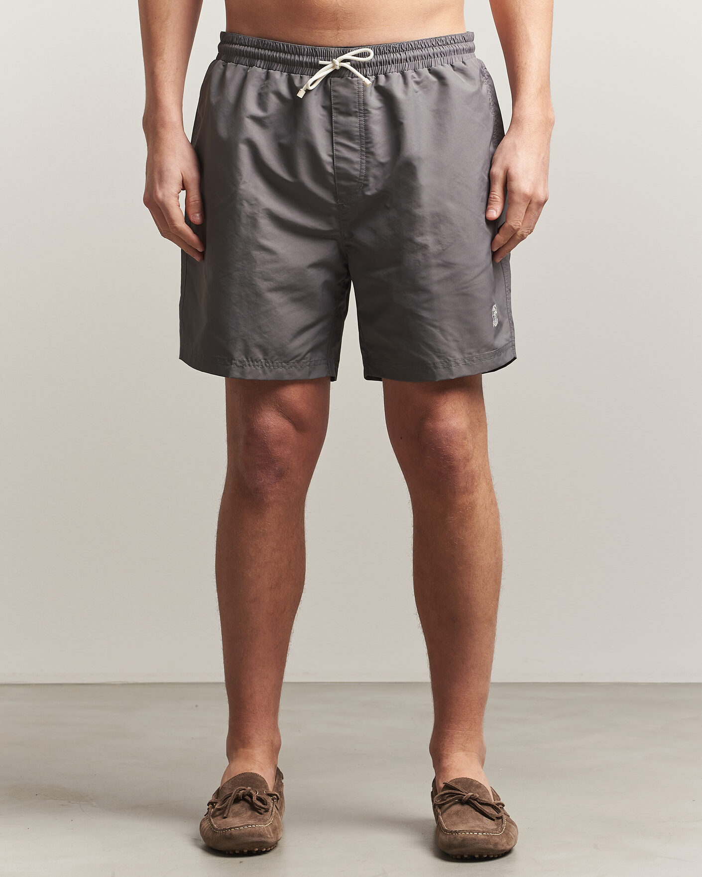 Herre | Badebukser | Brunello Cucinelli | Nylon Swim Trunks Grey