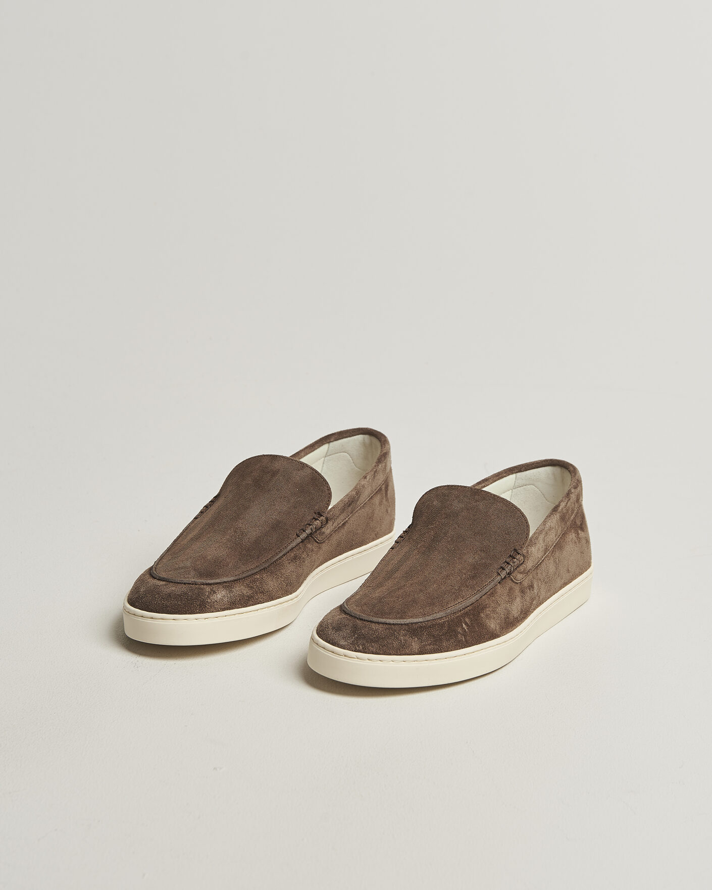 Herre | Loafers | Brunello Cucinelli | Moccasin Shoes Dark Brown Suede