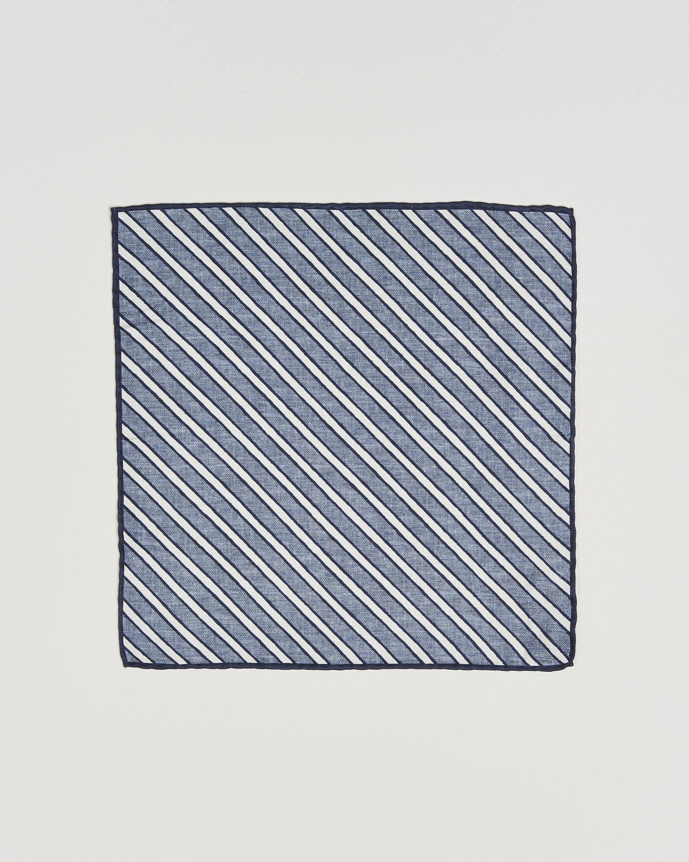 Herre | Lommeklude | Brunello Cucinelli | Striped Pocket Square Blue