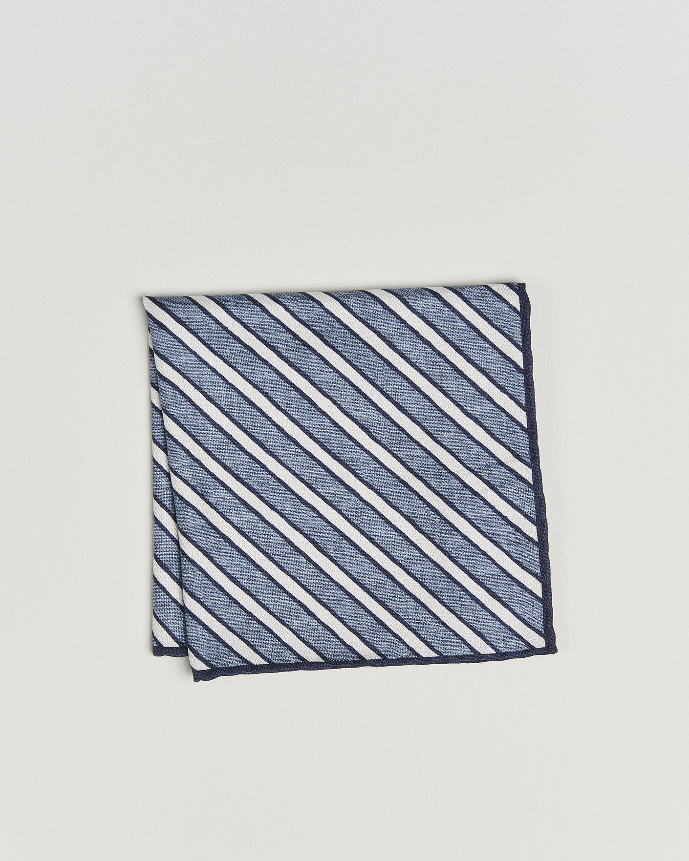 Herre | Lommeklude | Brunello Cucinelli | Striped Pocket Square Blue