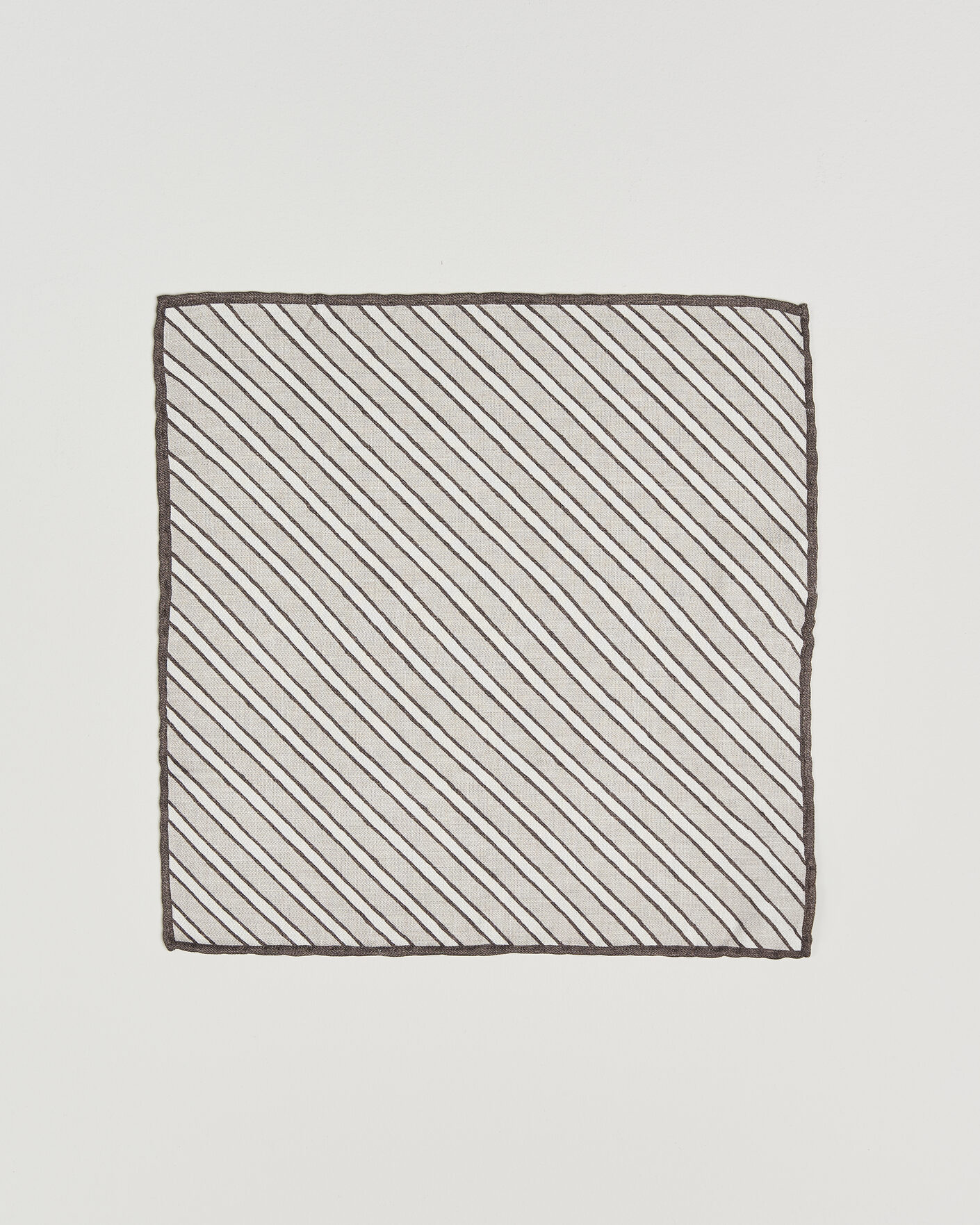 Herre | Lommeklude | Brunello Cucinelli | Striped Pocket Square Brown