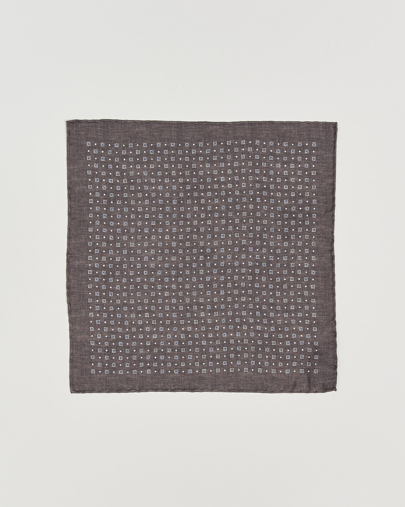 Herre | Lommeklude | Brunello Cucinelli | Printed Silk Pocket Square Brown