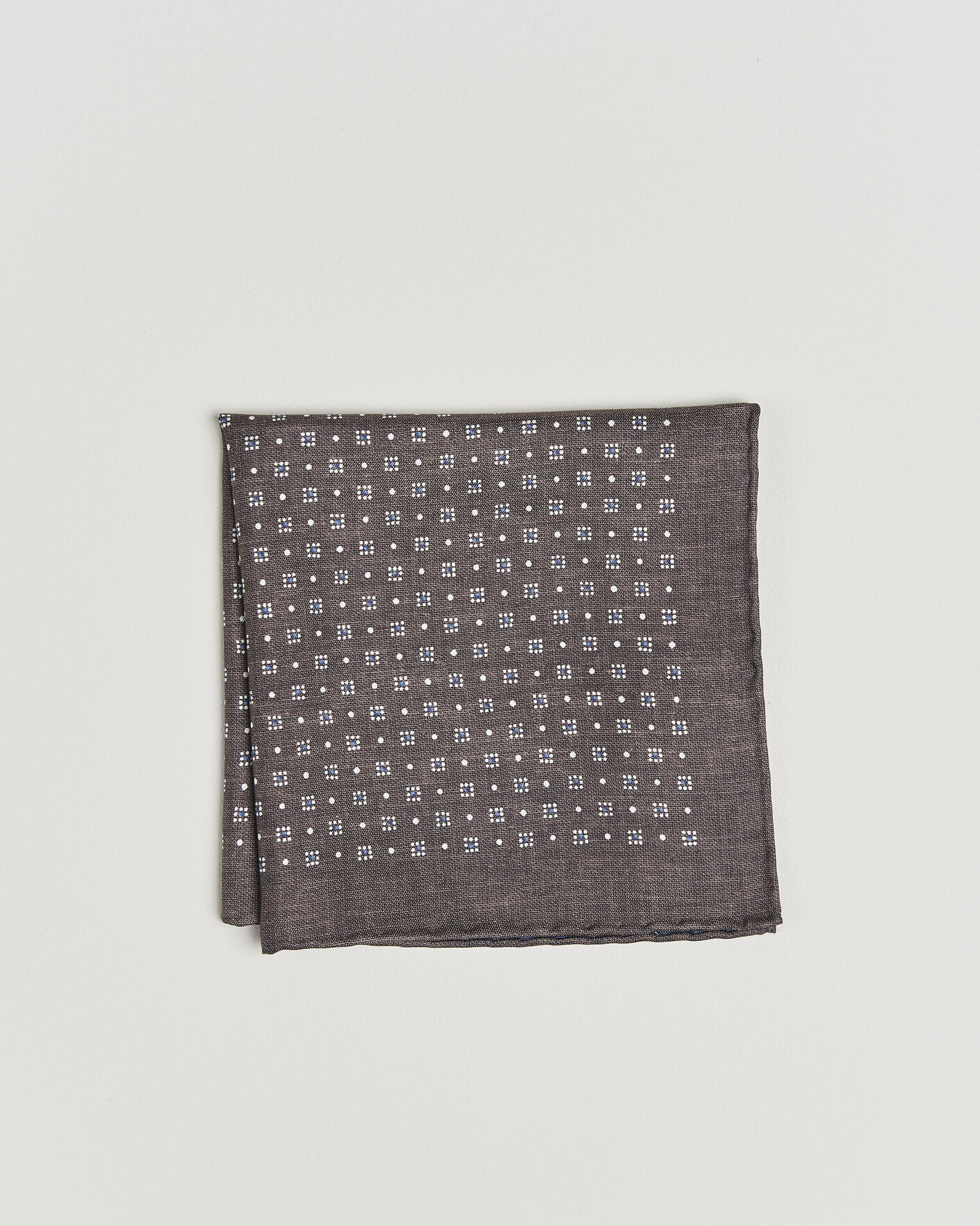 Herre | Lommeklude | Brunello Cucinelli | Printed Silk Pocket Square Brown
