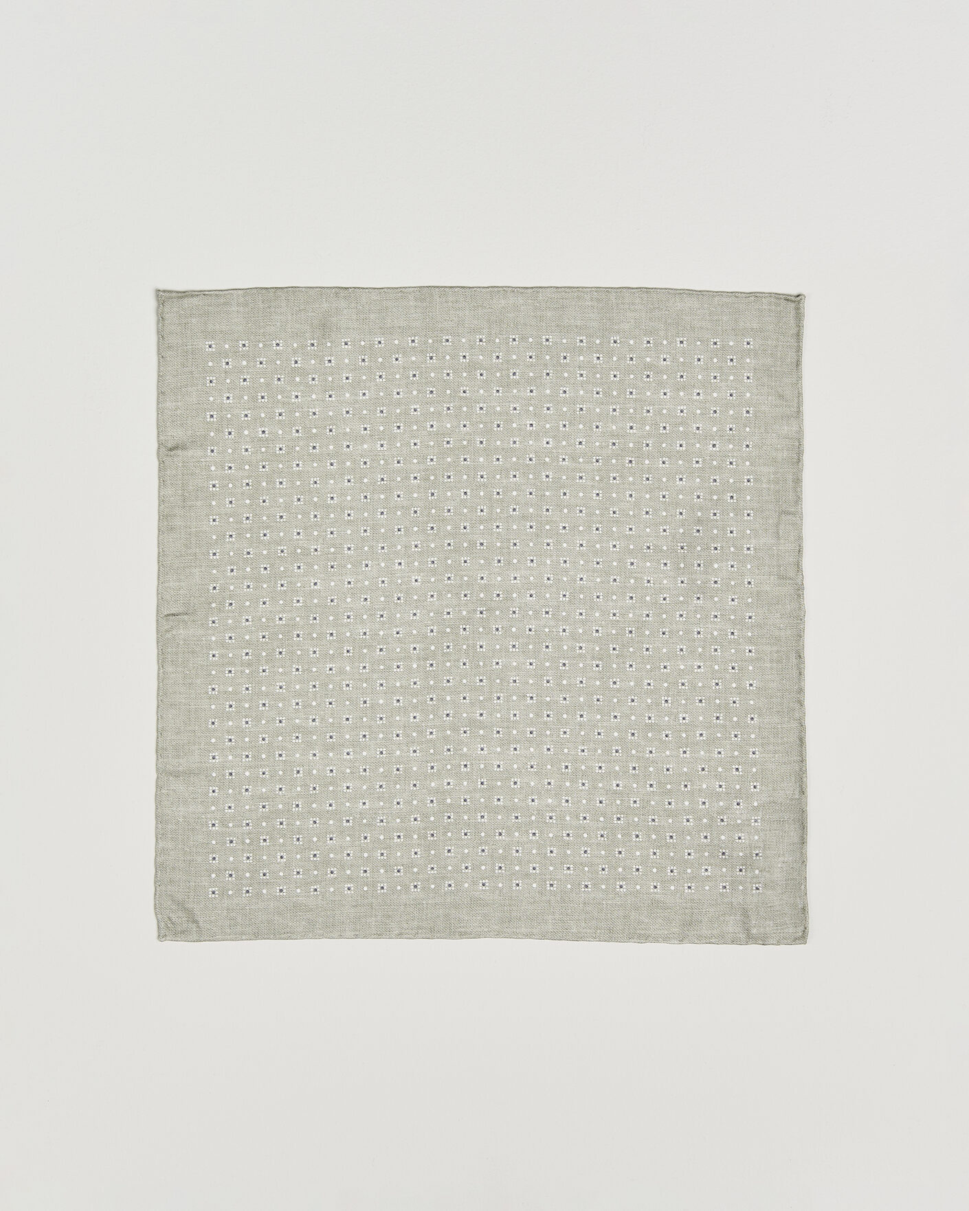 Herre | Lommeklude | Brunello Cucinelli | Printed Silk Pocket Square Olive