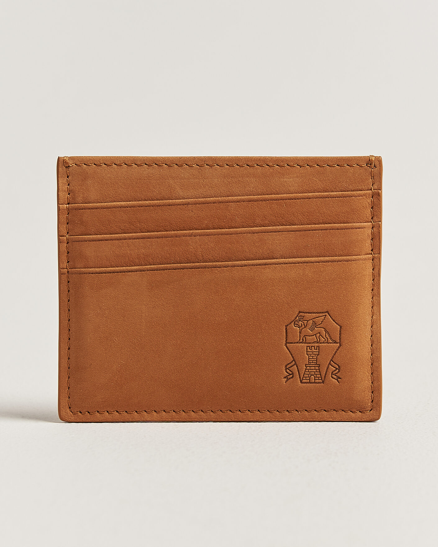 Herre | Punge | Brunello Cucinelli | Nubuck Wallet Card Holder Cognac
