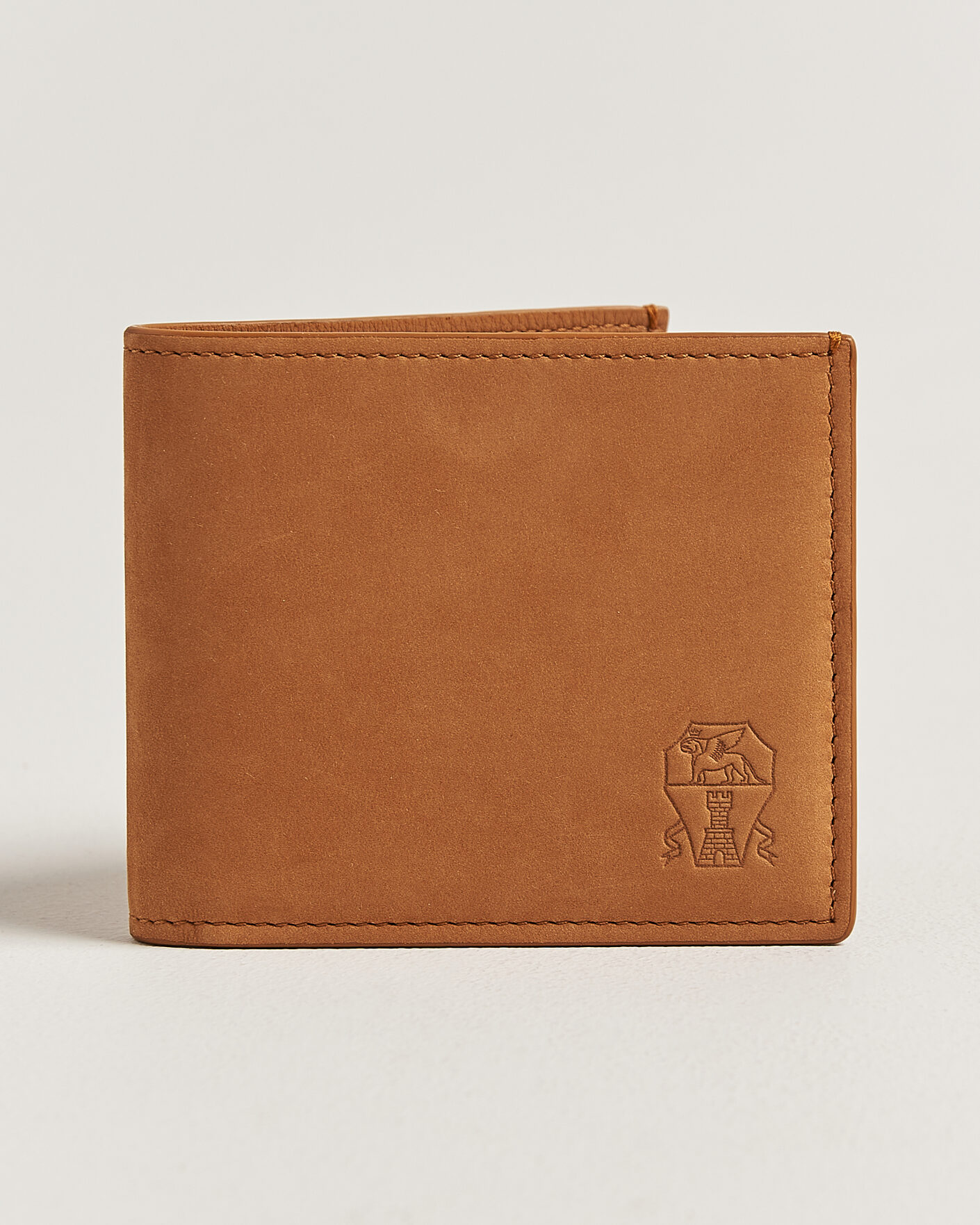 Herre | Punge | Brunello Cucinelli | Nubuck Leather Wallet Cognac