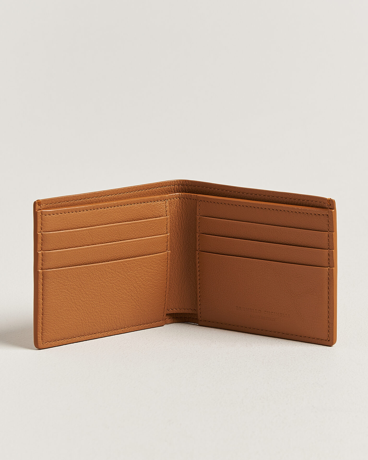 Herre | Punge | Brunello Cucinelli | Nubuck Leather Wallet Cognac