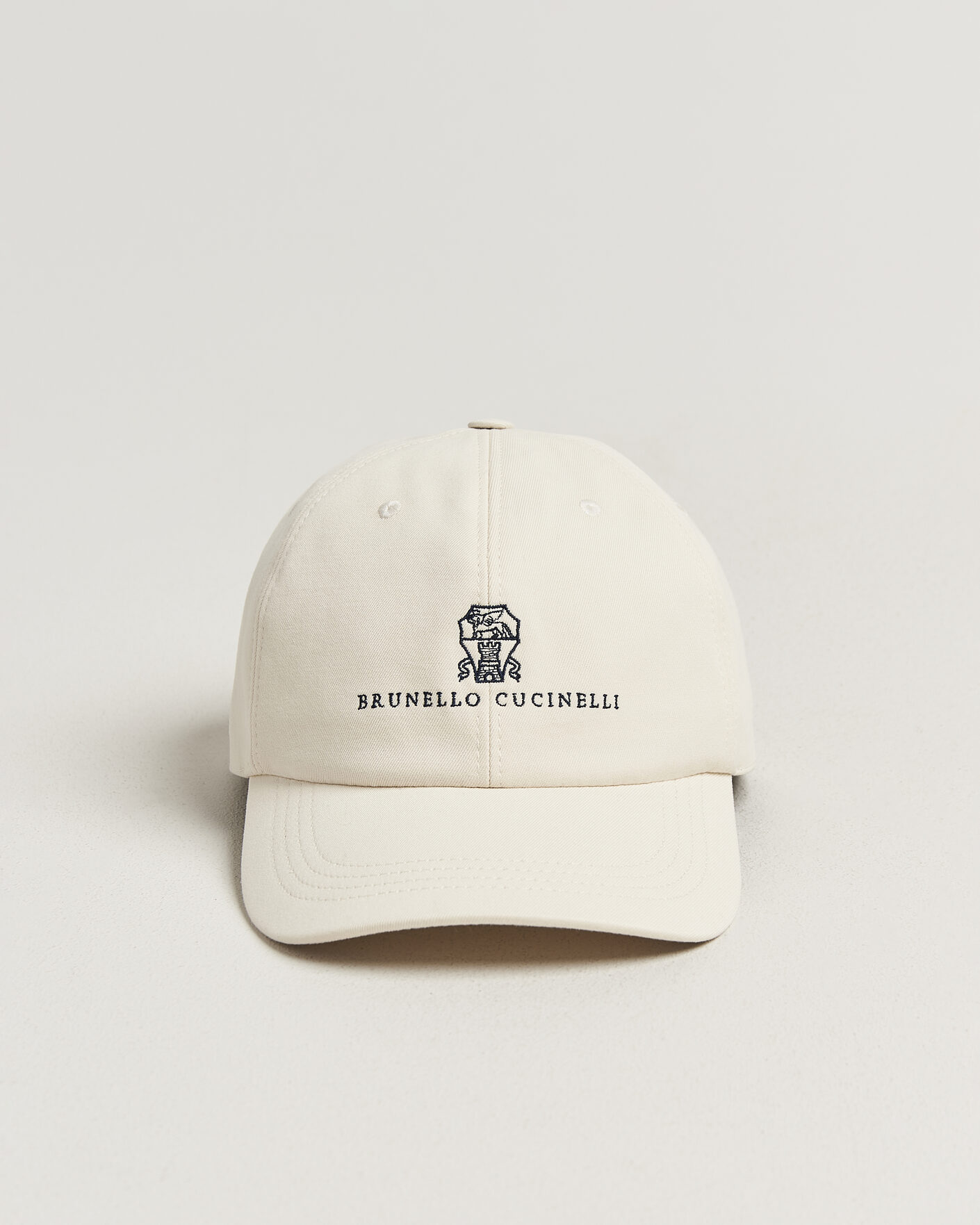 Herre | Hatte & kasketter | Brunello Cucinelli | Twill Cotton Baseball Cap Off White