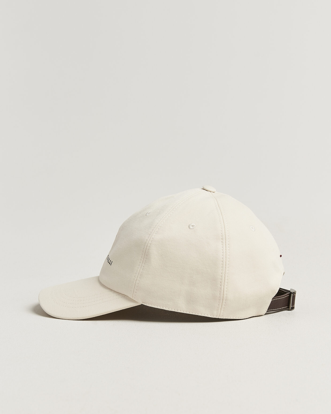 Herre | Hatte & kasketter | Brunello Cucinelli | Twill Cotton Baseball Cap Off White