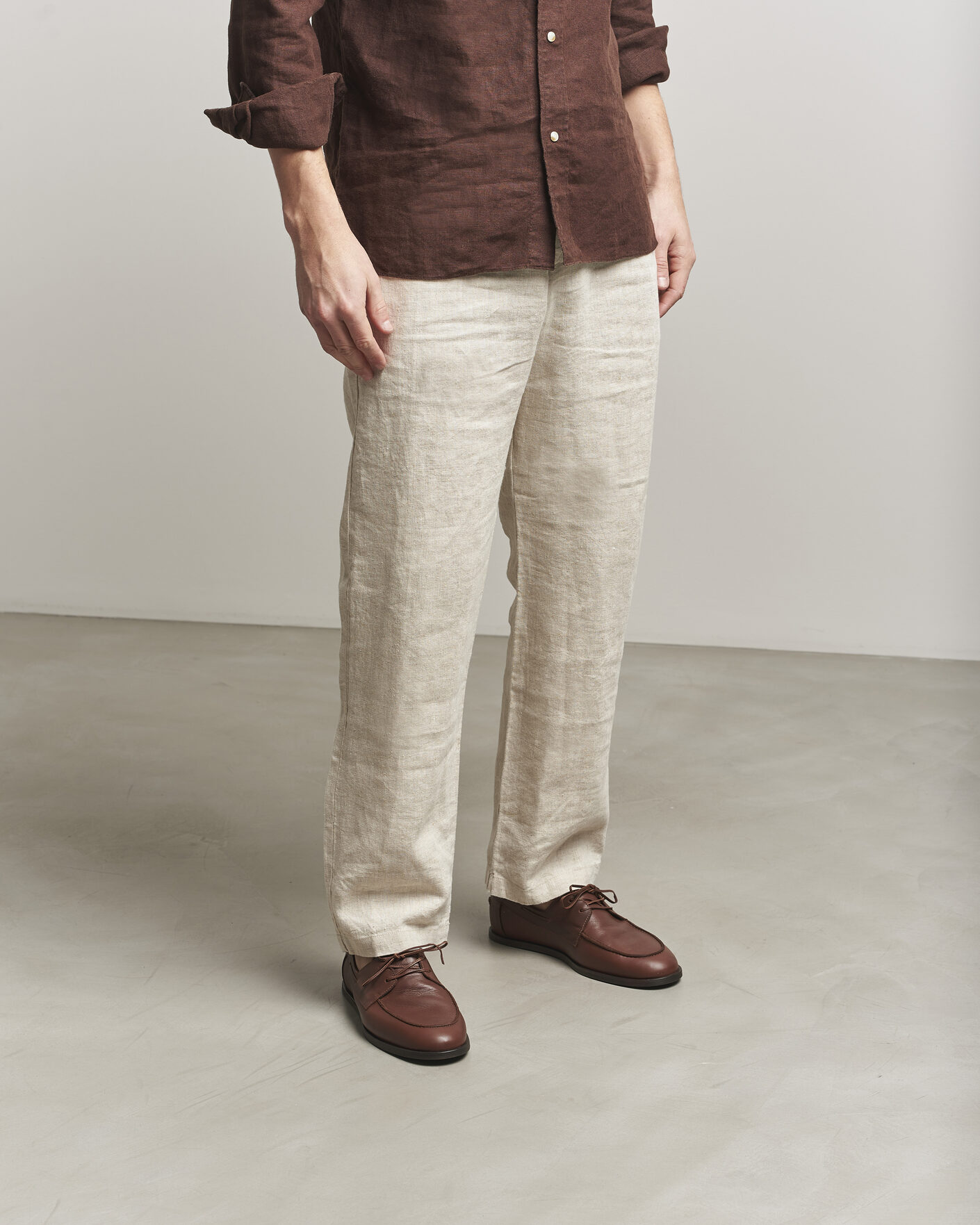 Herre | Sejlersko | Lardini | Orfeo Leather Boat Shoe Brown