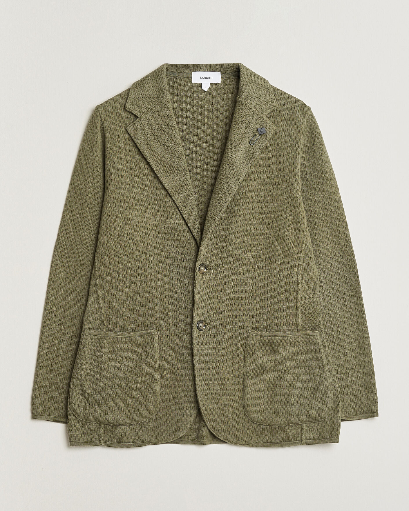 Herre | Blazere & jakker | Lardini | Knitted Structure Cotton Blazer Green