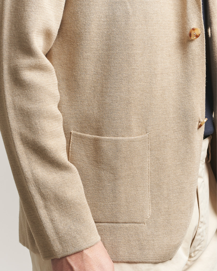 Herre | Blazere & jakker | Lardini | Knitted Cotton Blazer Beige
