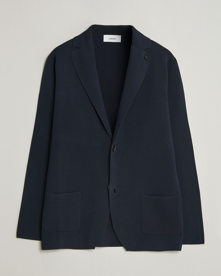 Herre | Blazere & jakker | Lardini | Knitted Cotton Blazer Navy