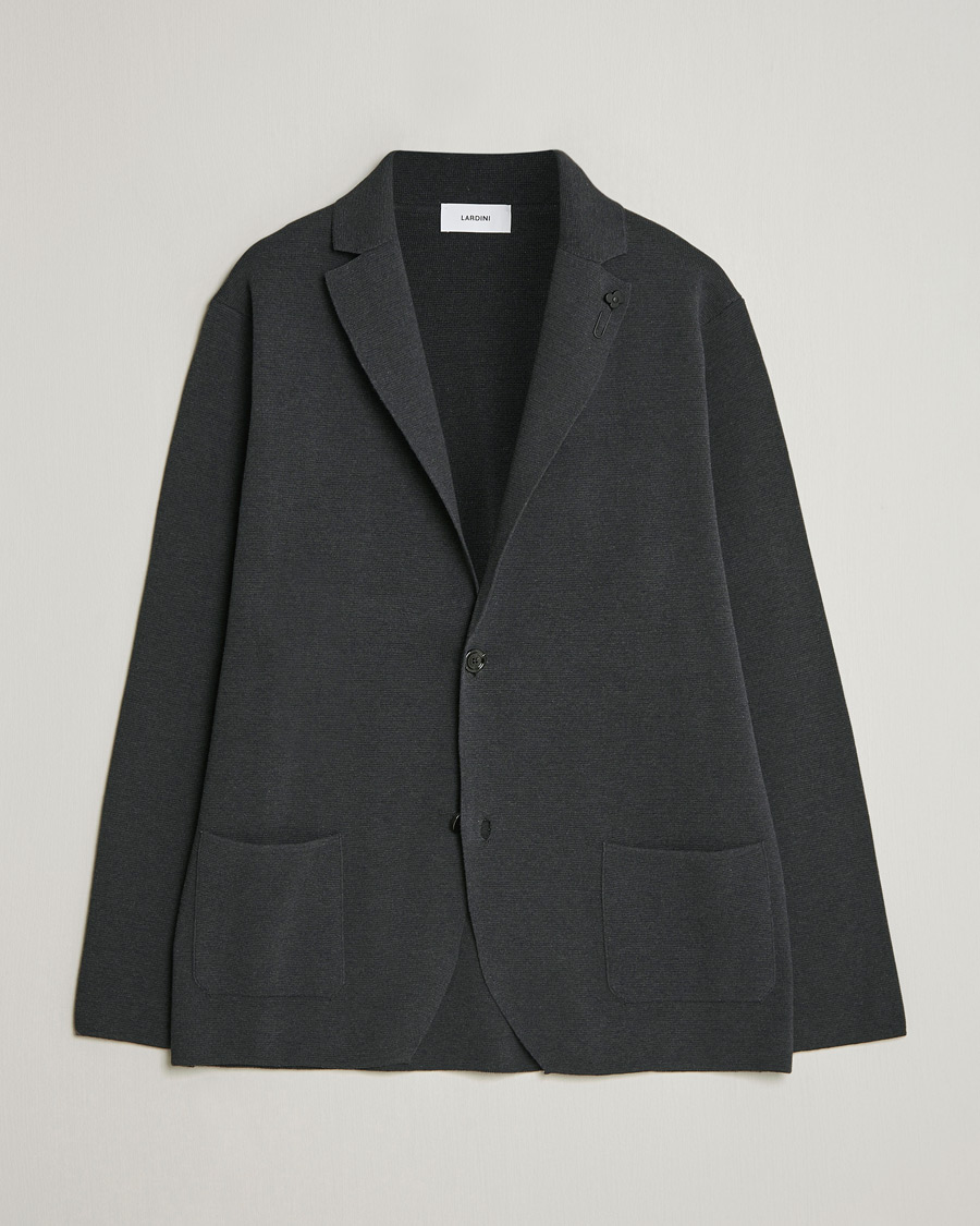 Herre | Blazere & jakker | Lardini | Knitted Cotton Blazer Grey