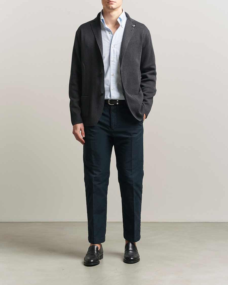 Herre | Blazere & jakker | Lardini | Knitted Cotton Blazer Grey