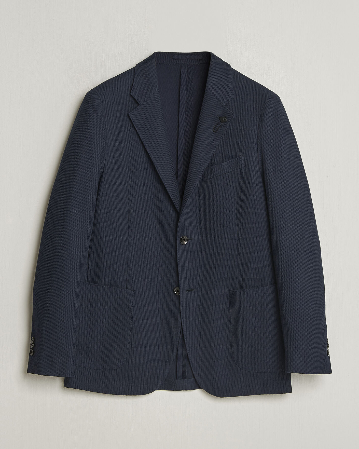 Herre | Blazere & jakker | Lardini | Loro Piana Jersey Piquet Cotton Blazer Navy