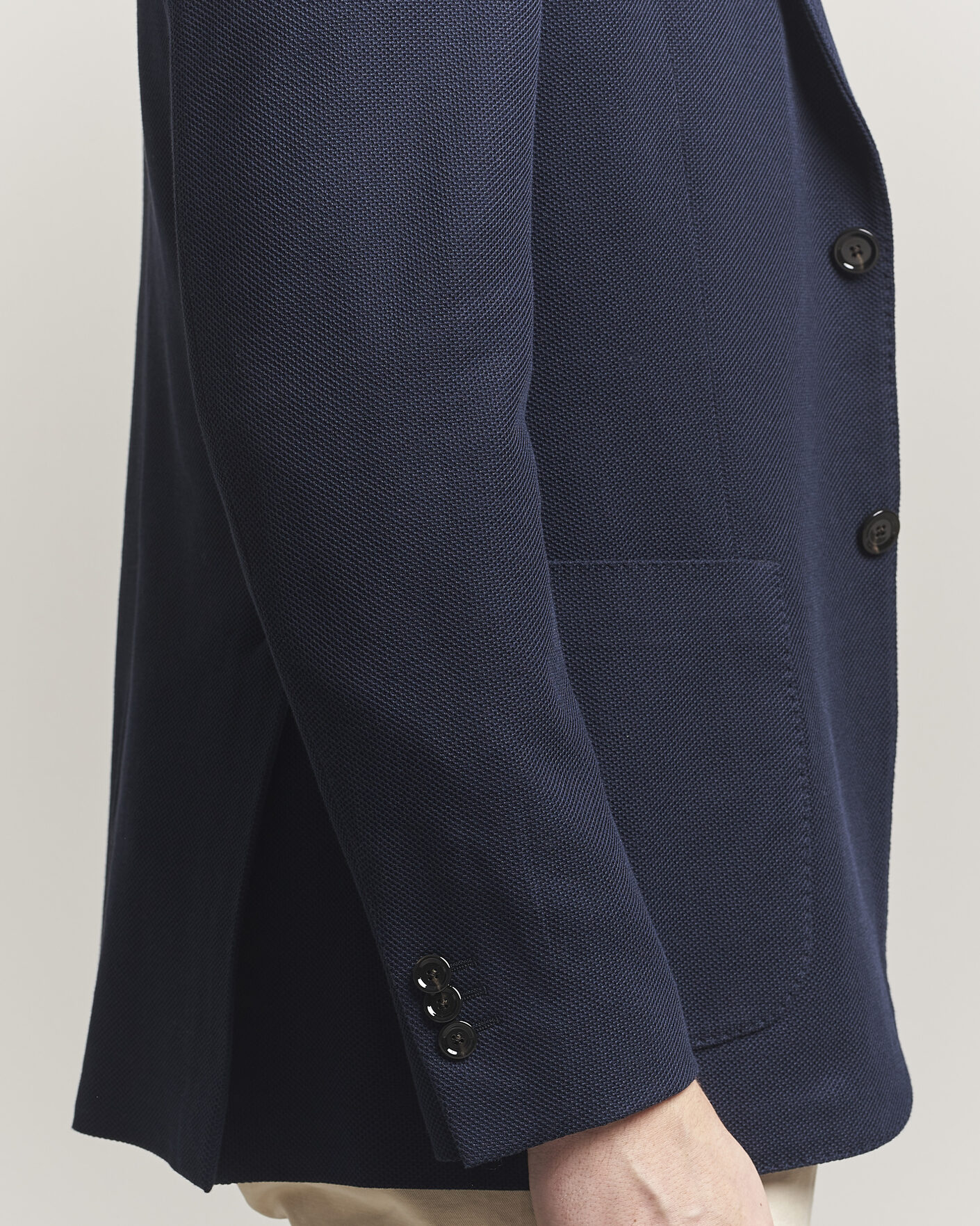 Herre | Blazere & jakker | Lardini | Loro Piana Jersey Piquet Cotton Blazer Navy
