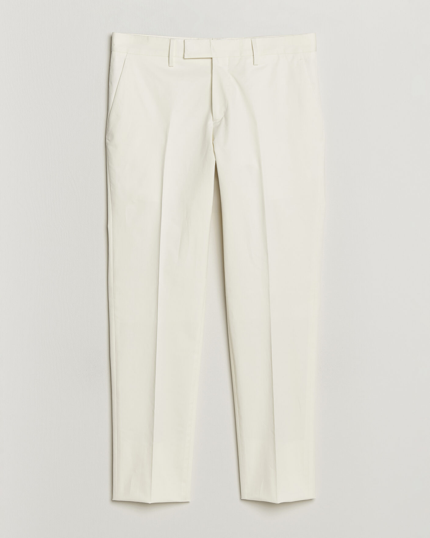 Herre | Bukser | Lardini | Lyon Cotton Twill Stretch Trousers White