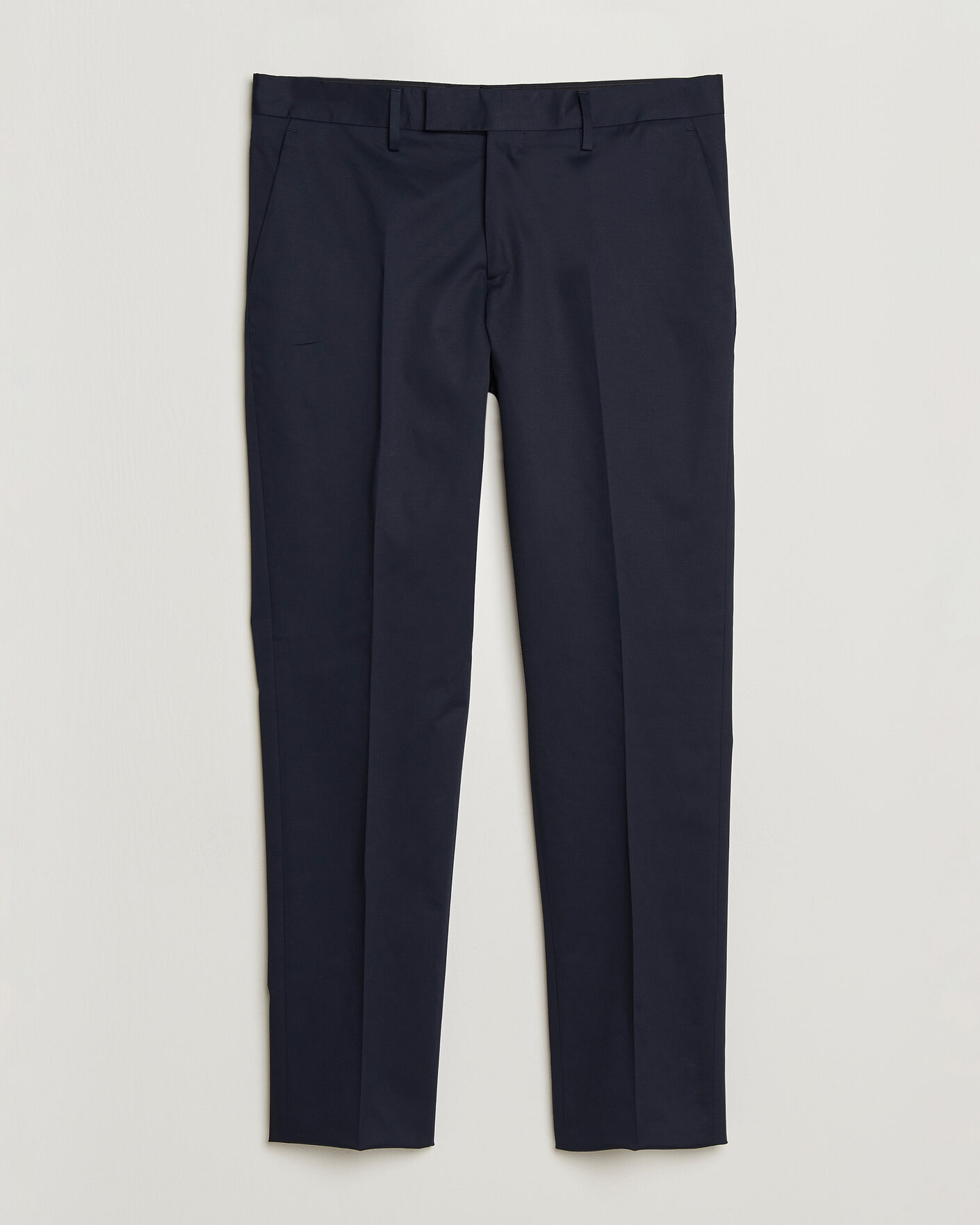 Herre | Bukser | Lardini | Lyon Cotton Twill Stretch Trousers Navy