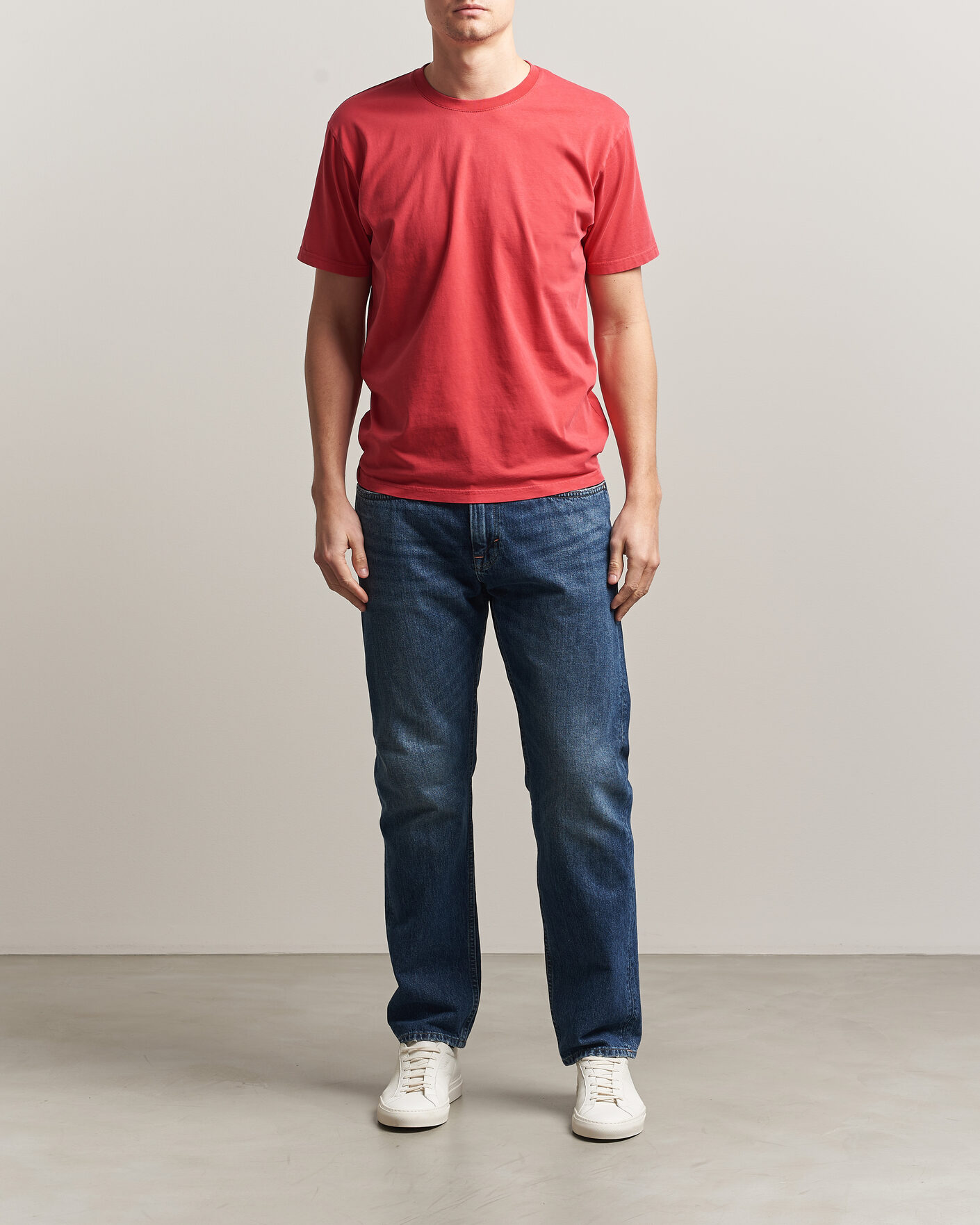 Herre | T-Shirts | Colorful Standard | Classic Organic T-Shirt Faded Red