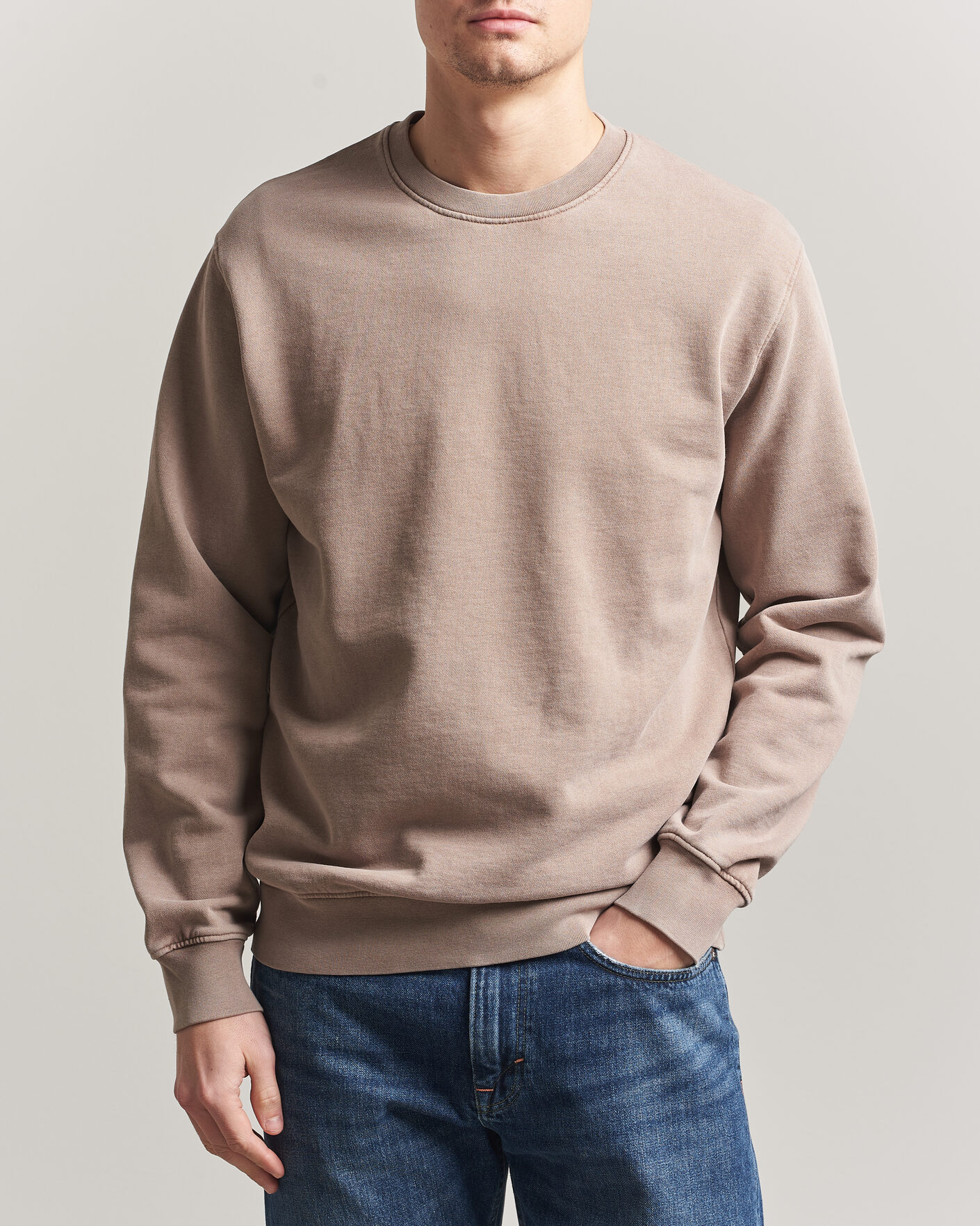 Herre | Trøjer | Colorful Standard | Classic Organic Crew Neck Sweat Faded Khaki