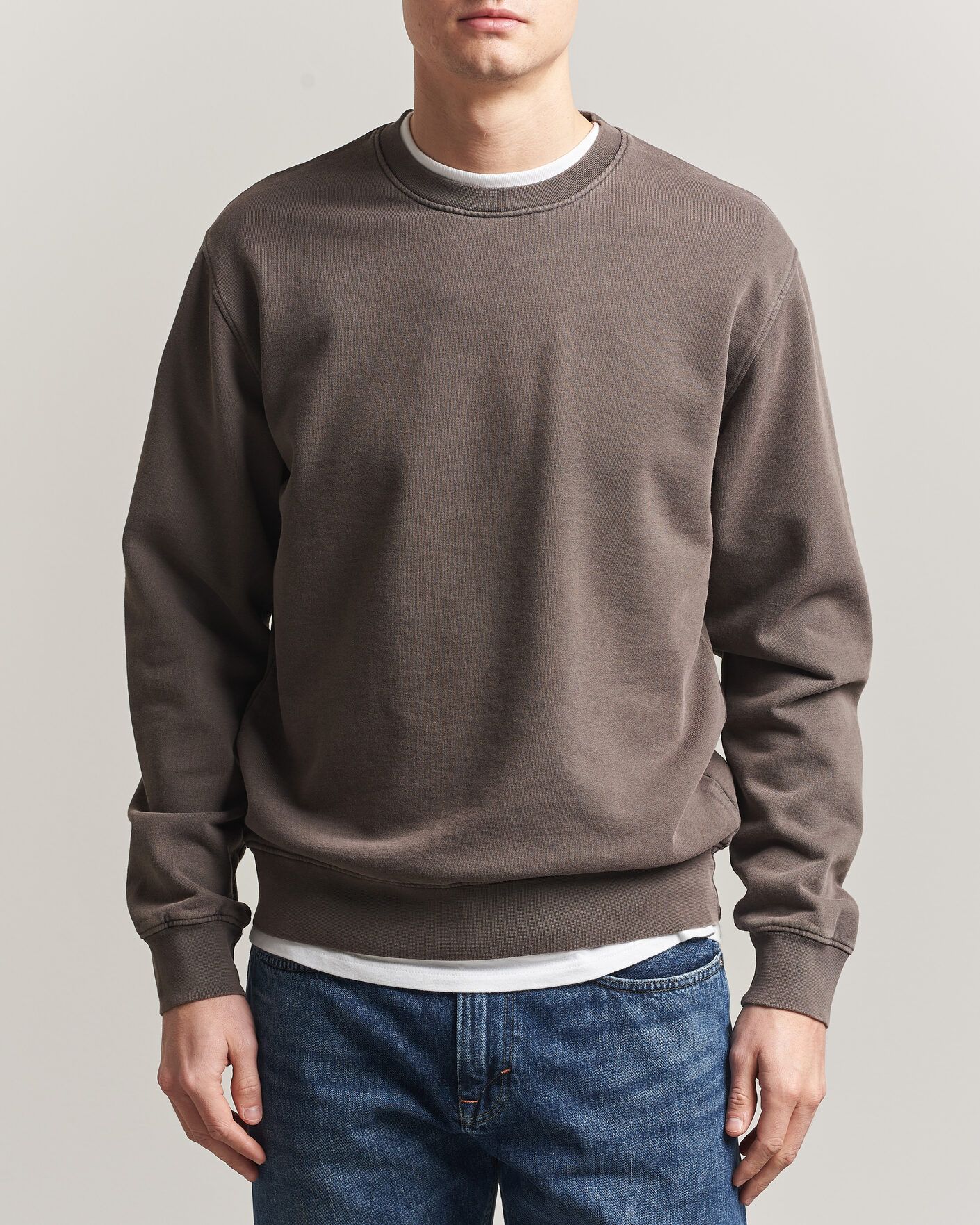 Herre | Trøjer | Colorful Standard | Classic Organic Crew Neck Sweat Fade Mud