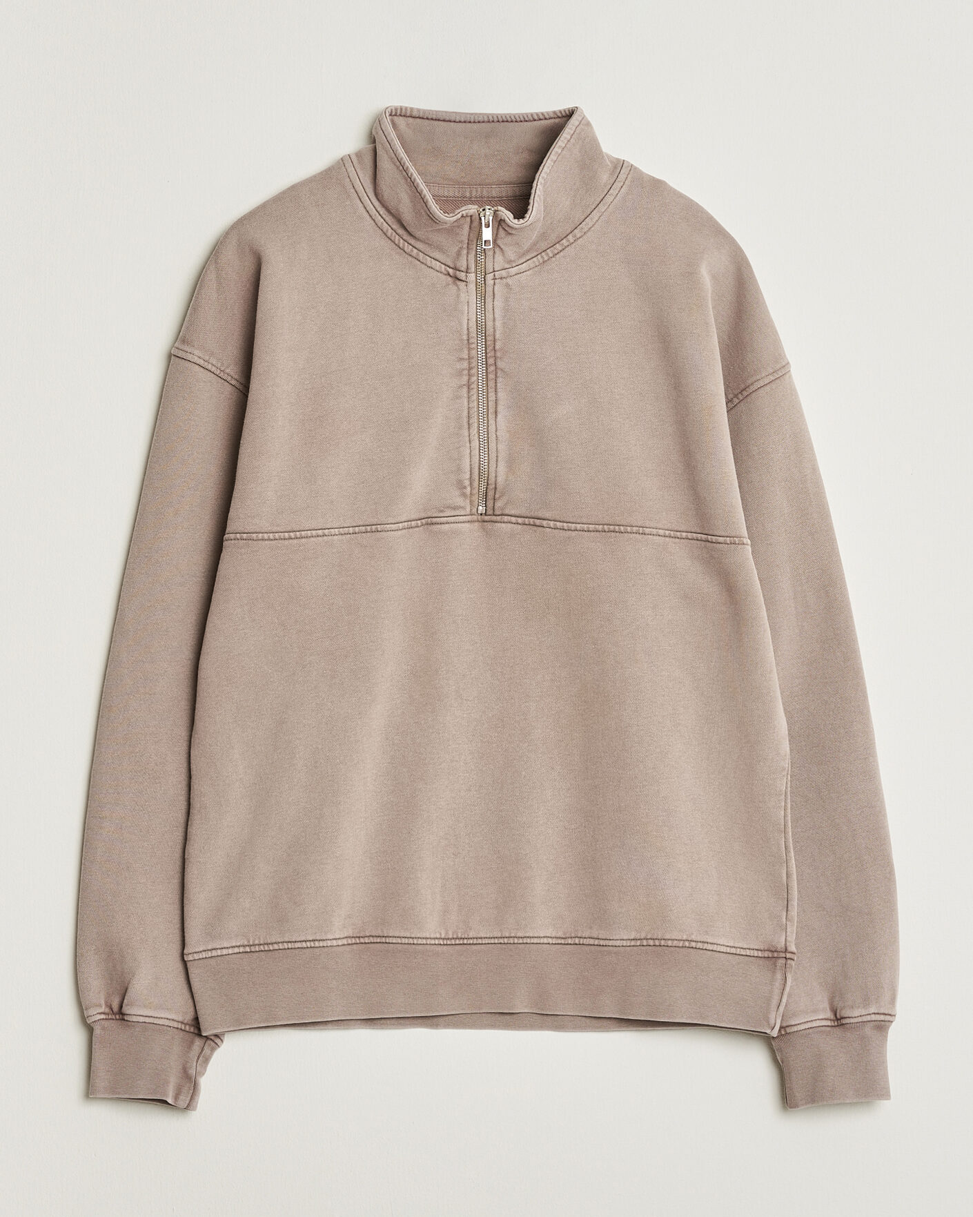 Herre | Trøjer | Colorful Standard | Classic Organic Half-Zip Faded Khaki