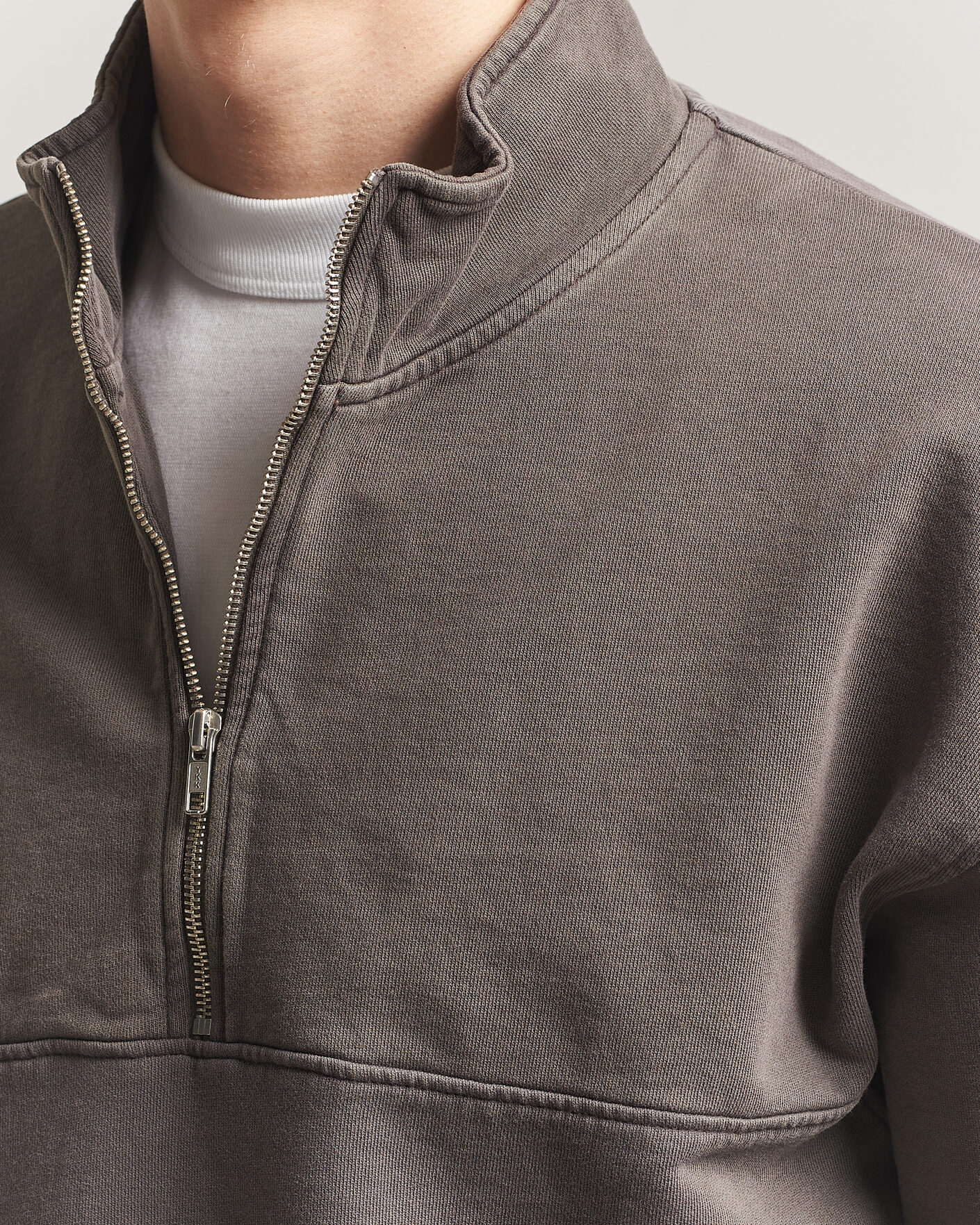 Herre | Trøjer | Colorful Standard | Classic Organic Half-Zip Faded Mud