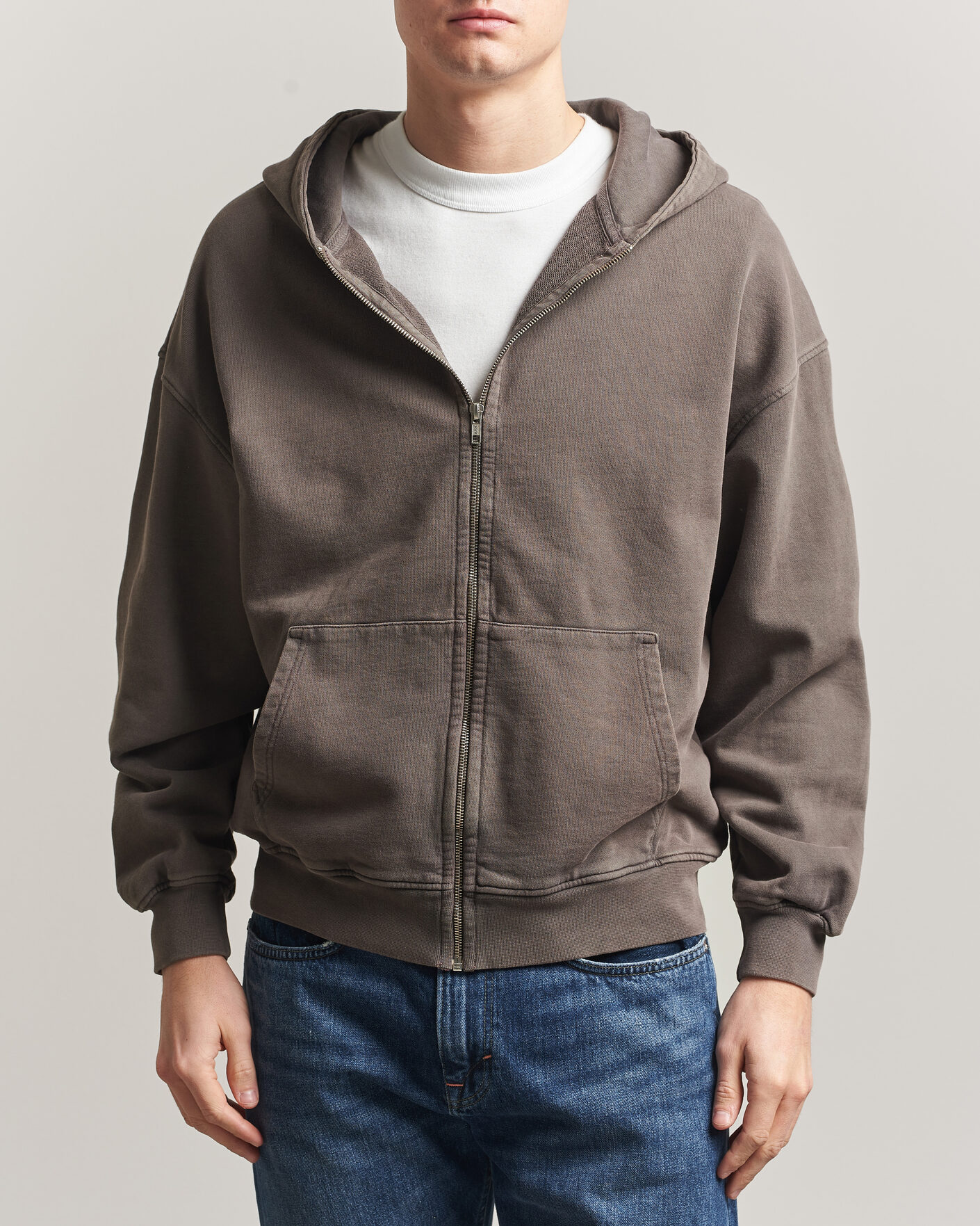 Herre | Trøjer | Colorful Standard | Classic Organic Full Zip Hoodie Faded Mud