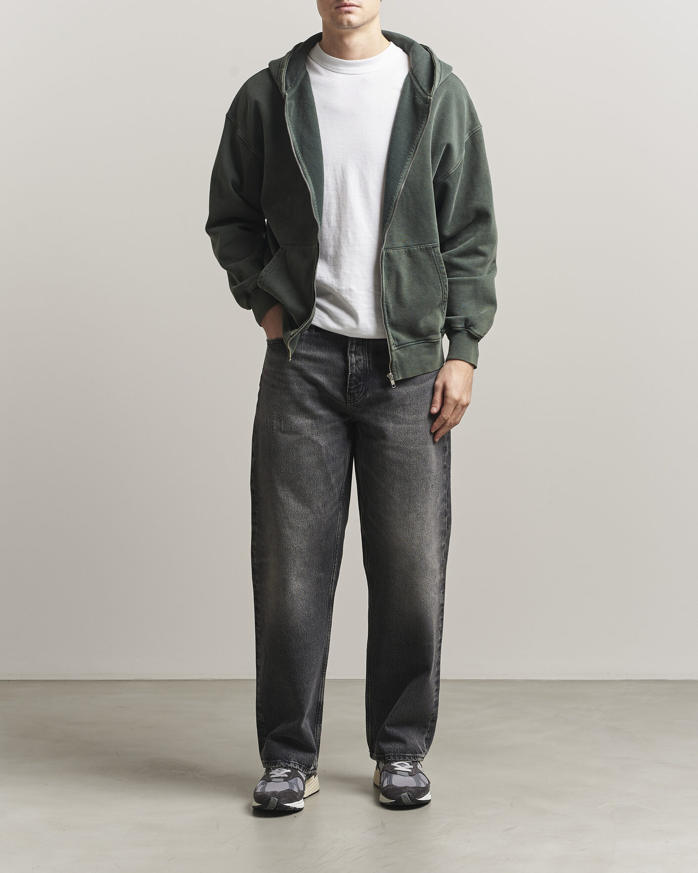 Herre | Trøjer | Colorful Standard | Classic Organic Full Zip Hoodie Midnight Forest