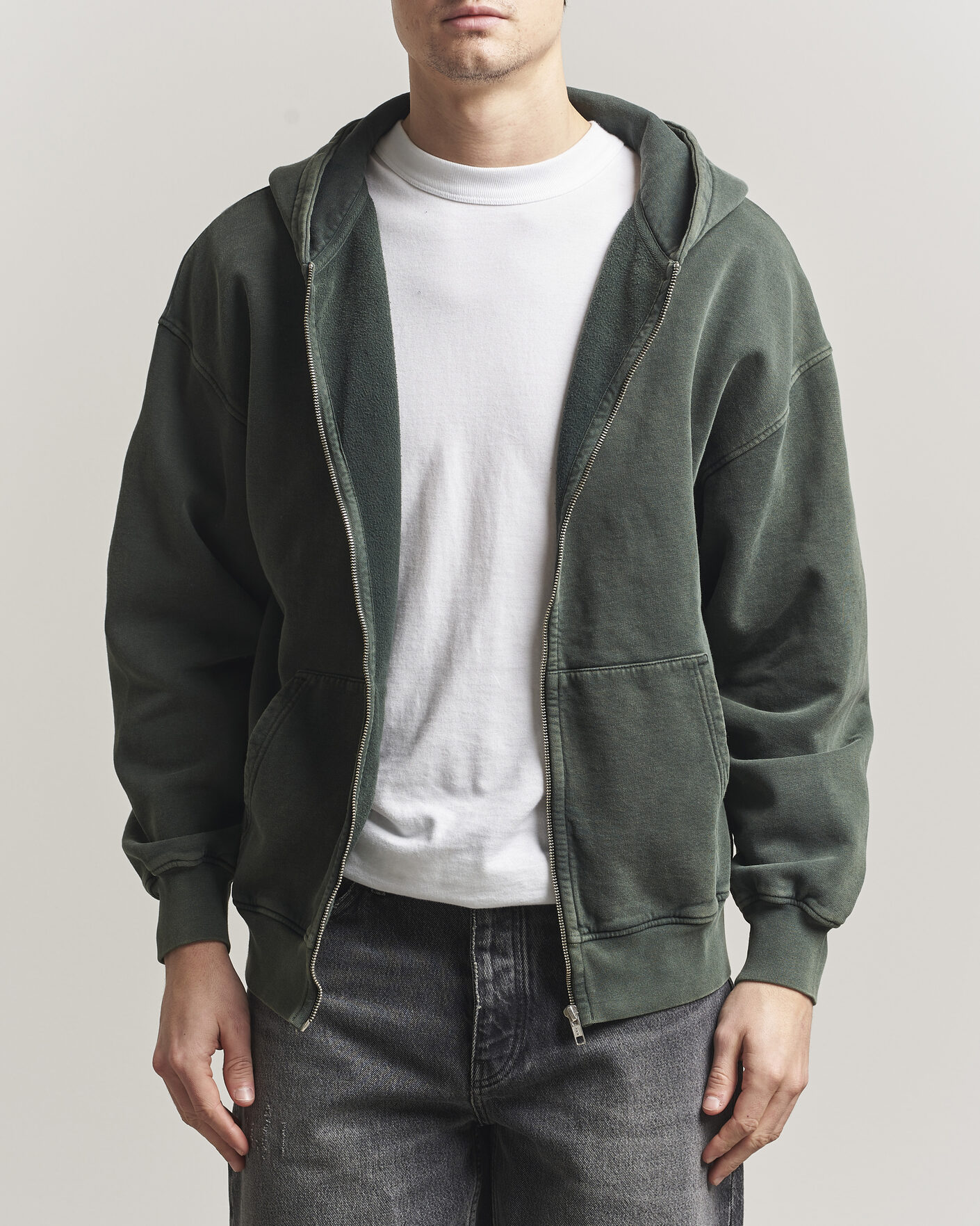 Herre | Trøjer | Colorful Standard | Classic Organic Full Zip Hoodie Midnight Forest