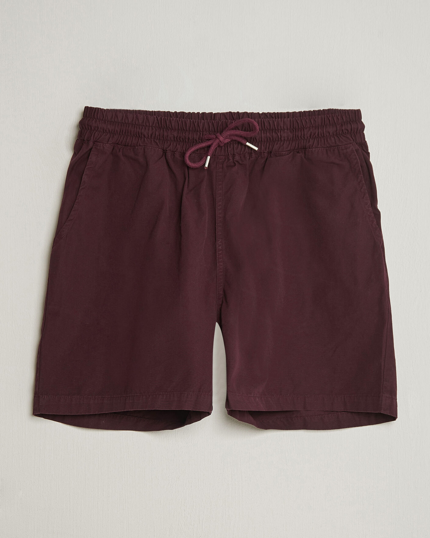 Herre | Shorts | Colorful Standard | Classic Organic Twill Drawstring Shorts Oxblood Red