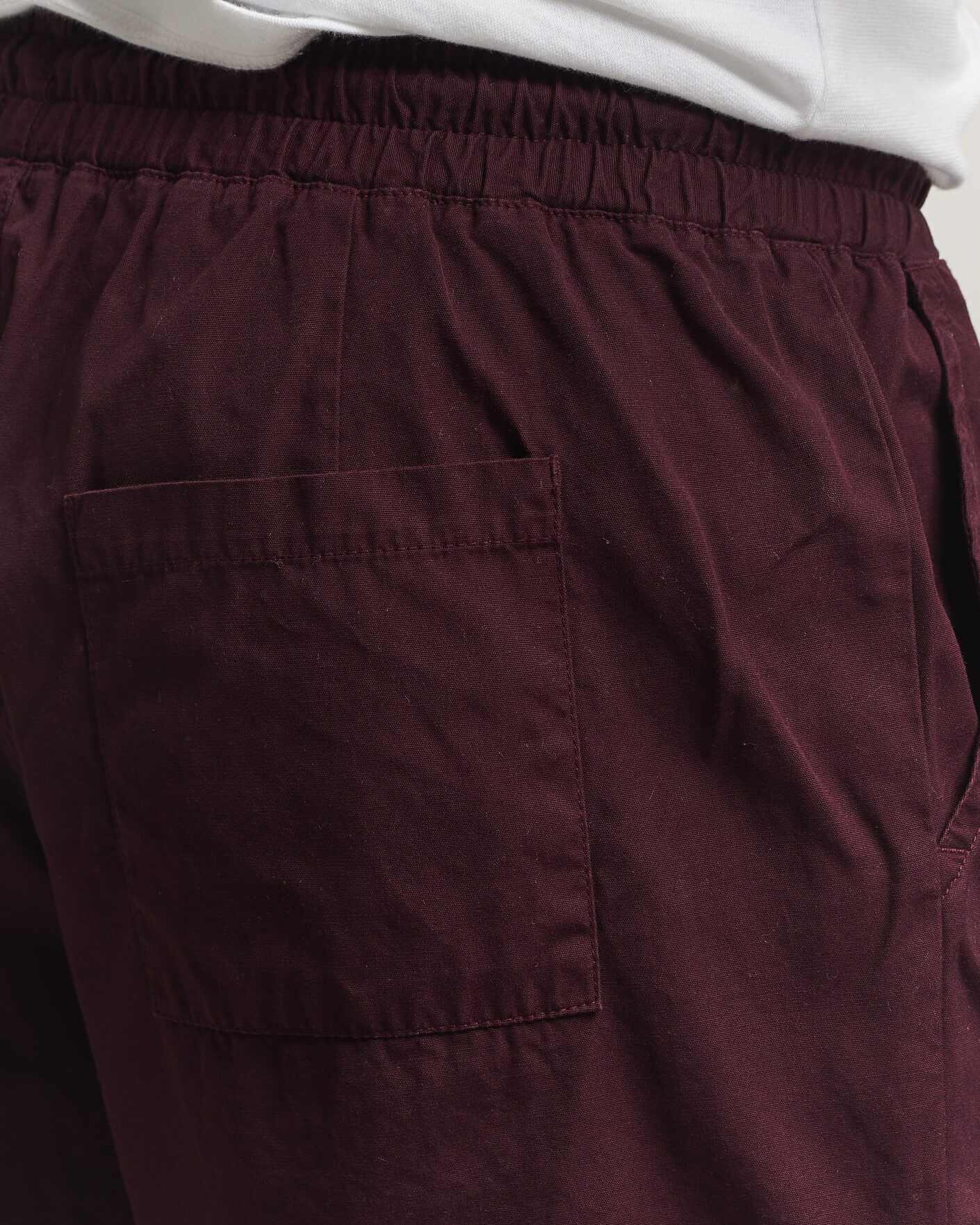 Herre | Shorts | Colorful Standard | Classic Organic Twill Drawstring Shorts Oxblood Red
