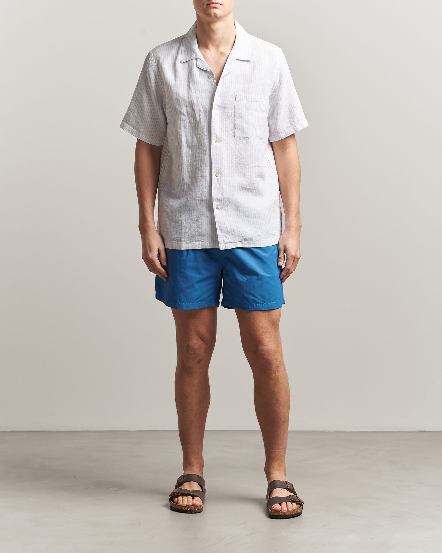 Herre | Badebukser | Colorful Standard | Classic Organic Swim Shorts Pacific Blue