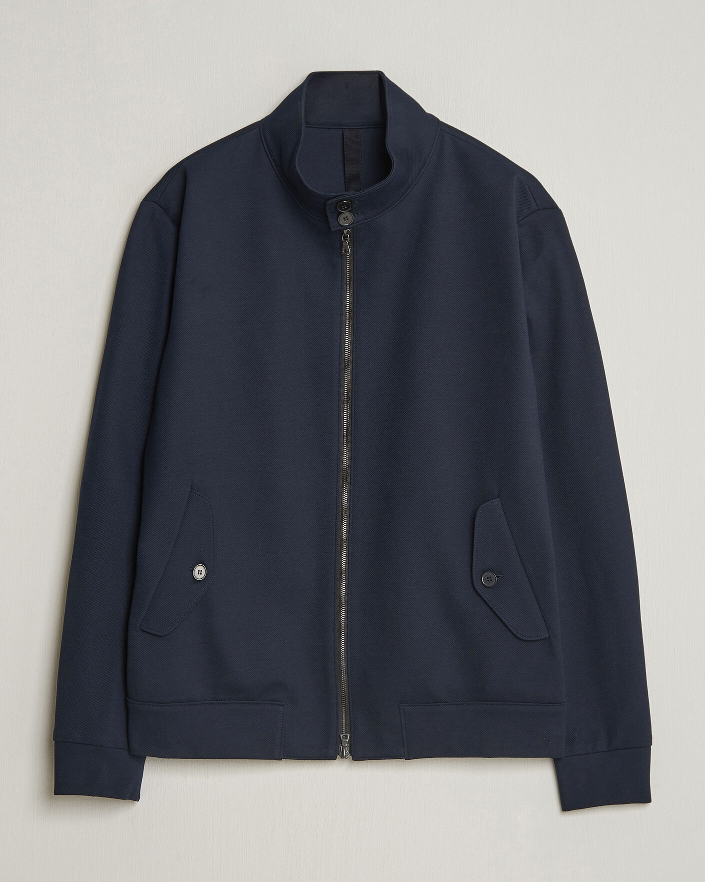 Herre | Jakker | Harris Wharf London | Loro Piana Cavalry Twill Harrington Jacket Navy Blue