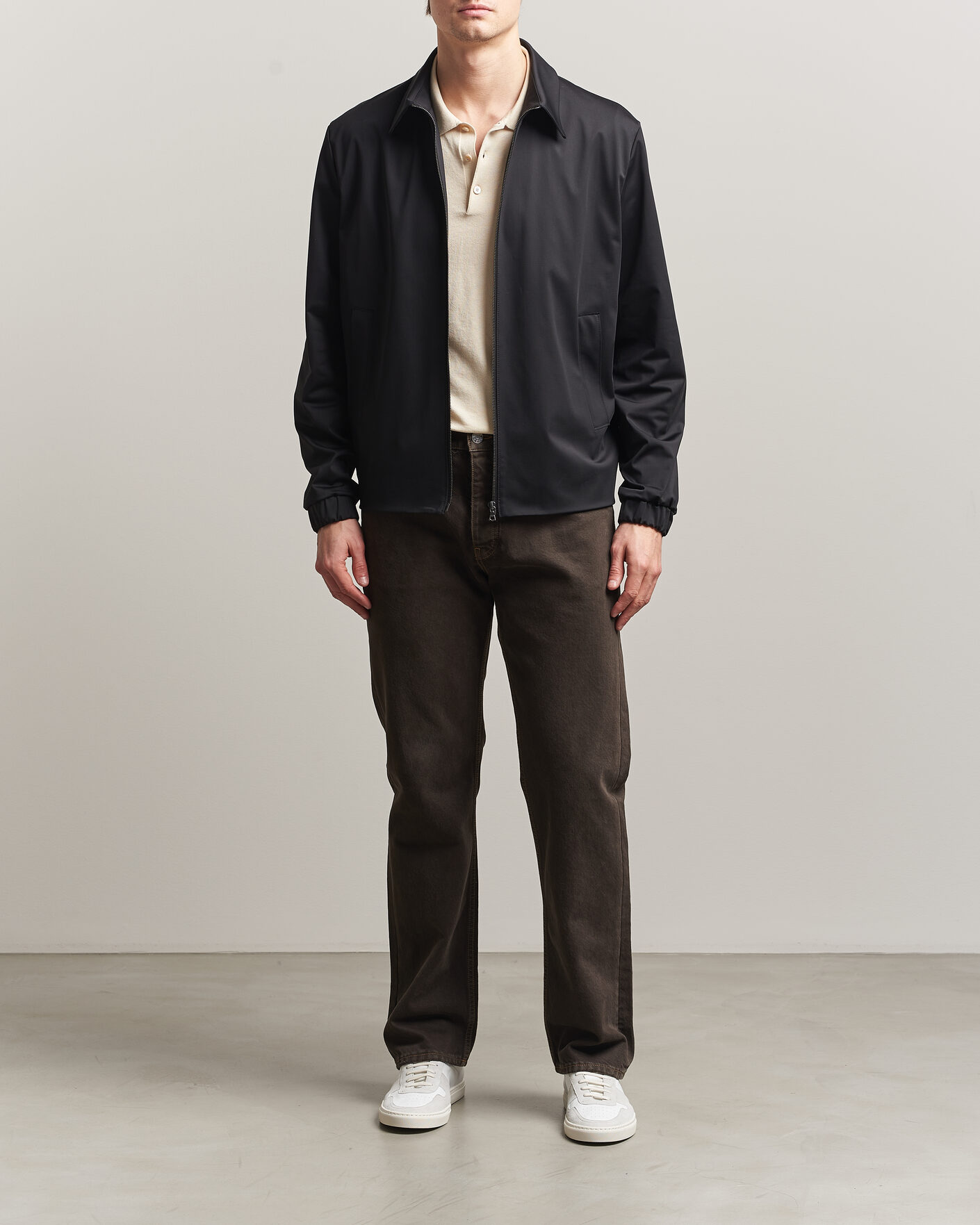 Herre | Jakker | Harris Wharf London | Light Technic Short Jacket Black