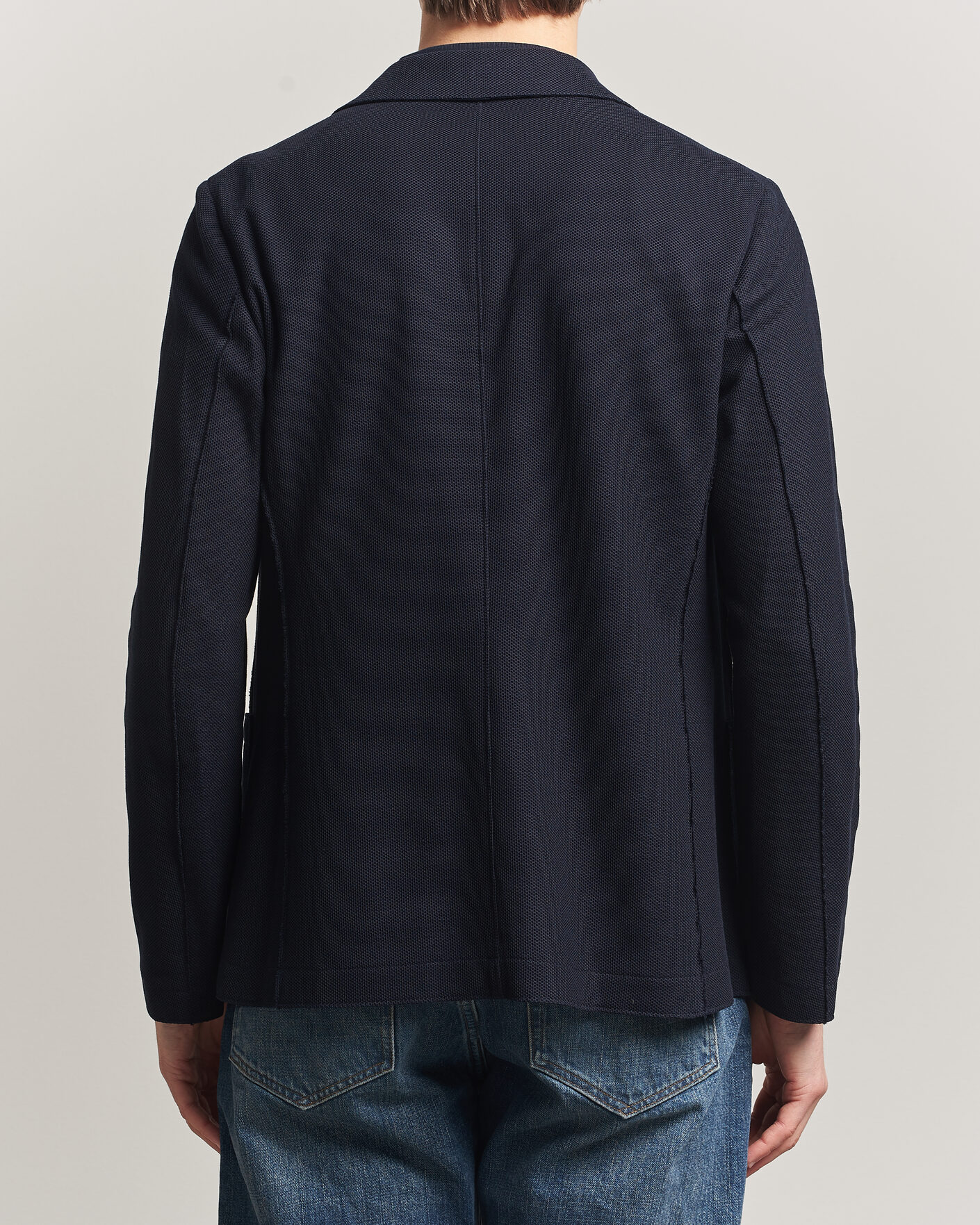 Herre | Blazere & jakker | Harris Wharf London | Loro Piana Honey Comb Blazer Navy Blue