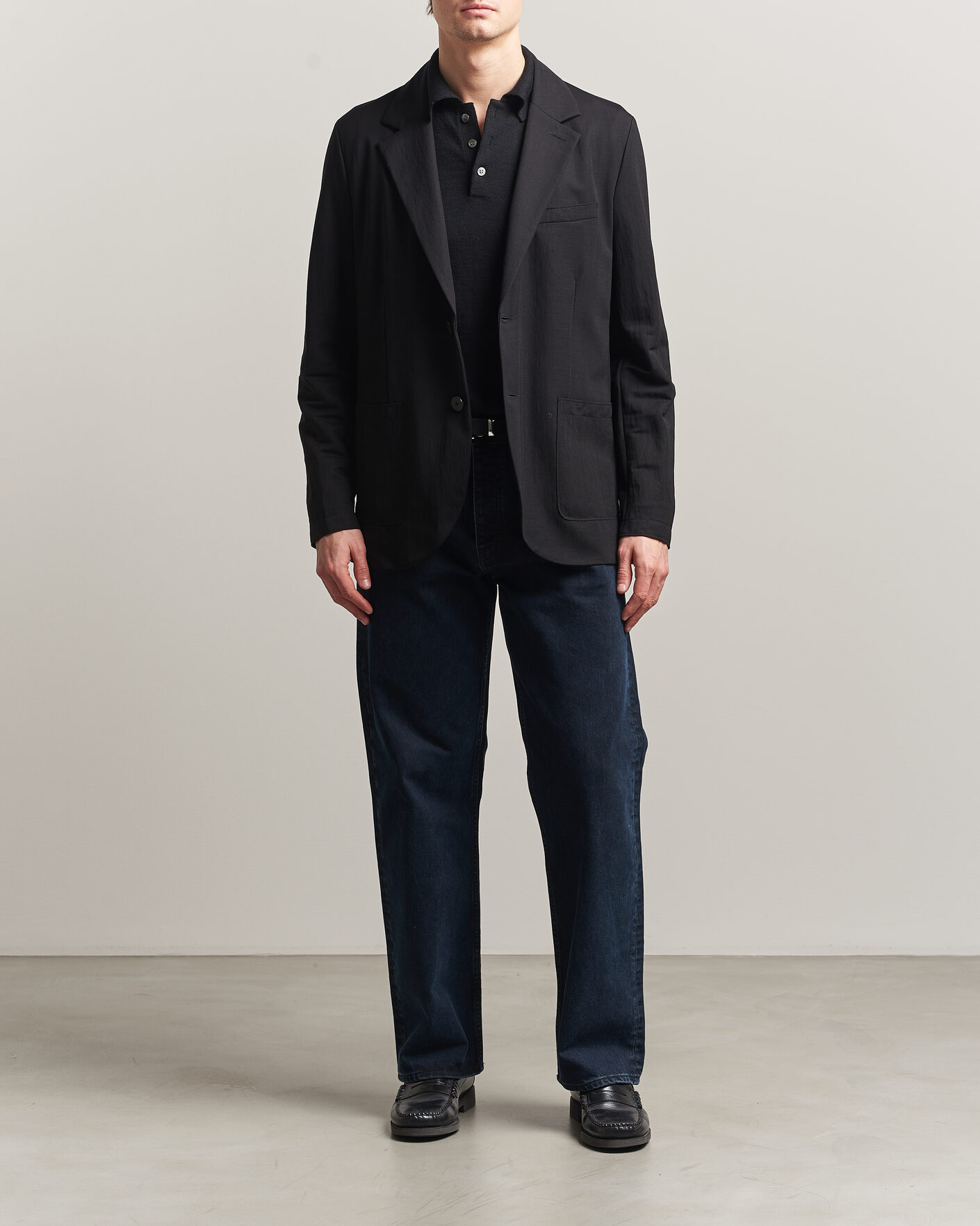 Herre | Blazere & jakker | Harris Wharf London | Rayon Travel Blazer Black