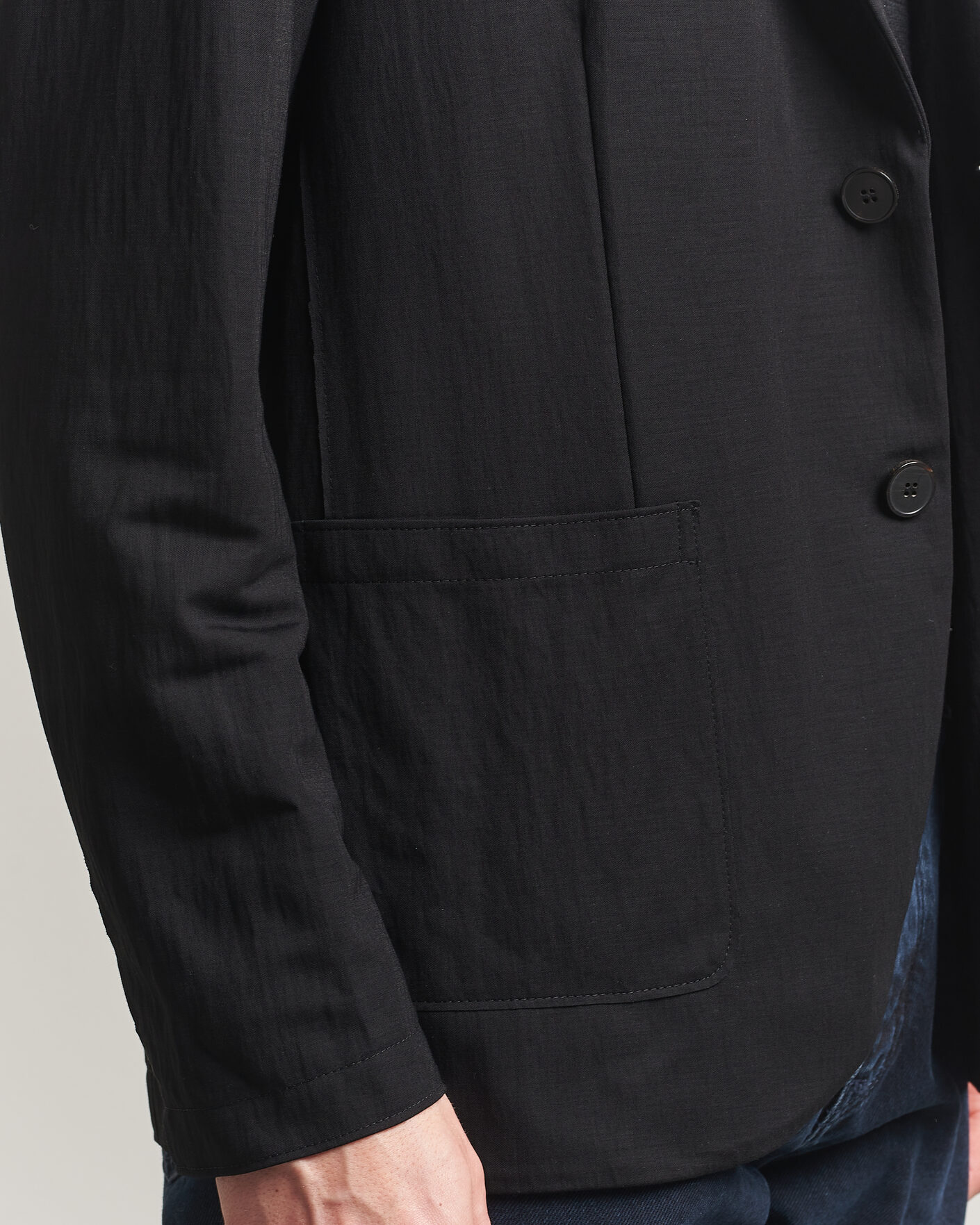 Herre | Blazere & jakker | Harris Wharf London | Rayon Travel Blazer Black