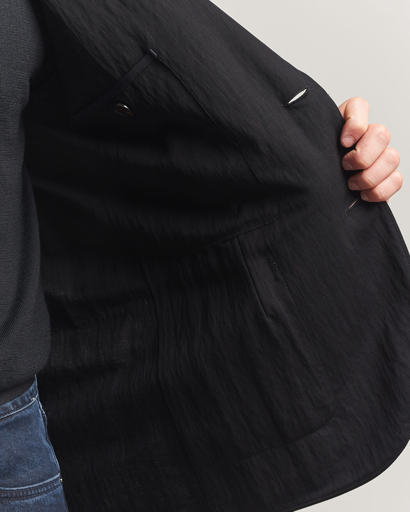 Herre | Blazere & jakker | Harris Wharf London | Rayon Travel Blazer Black