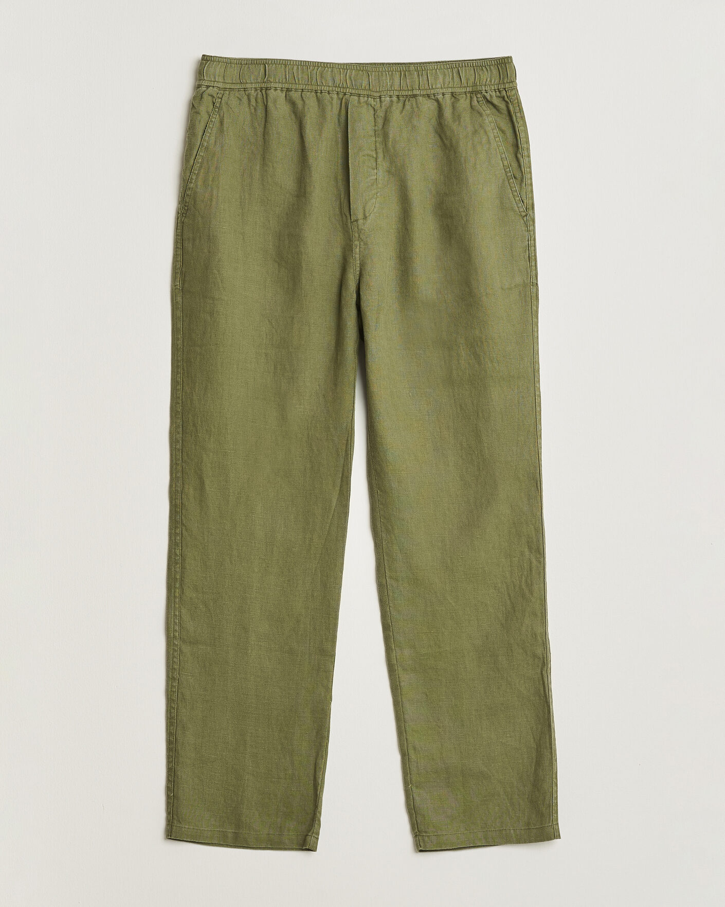 Herre | Bukser | Samsøe Samsøe | Jabari Linen Drawstring Trousers Burnt Olive