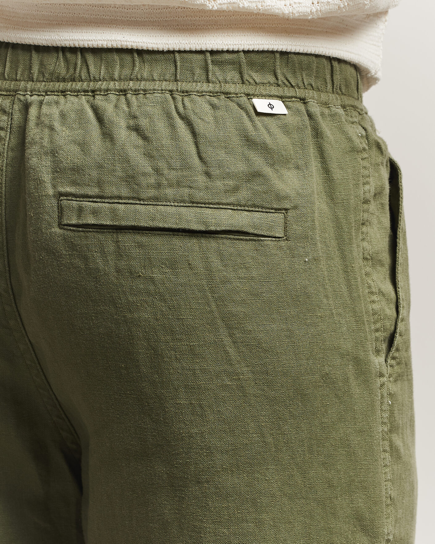 Herre | Bukser | Samsøe Samsøe | Jabari Linen Drawstring Trousers Burnt Olive
