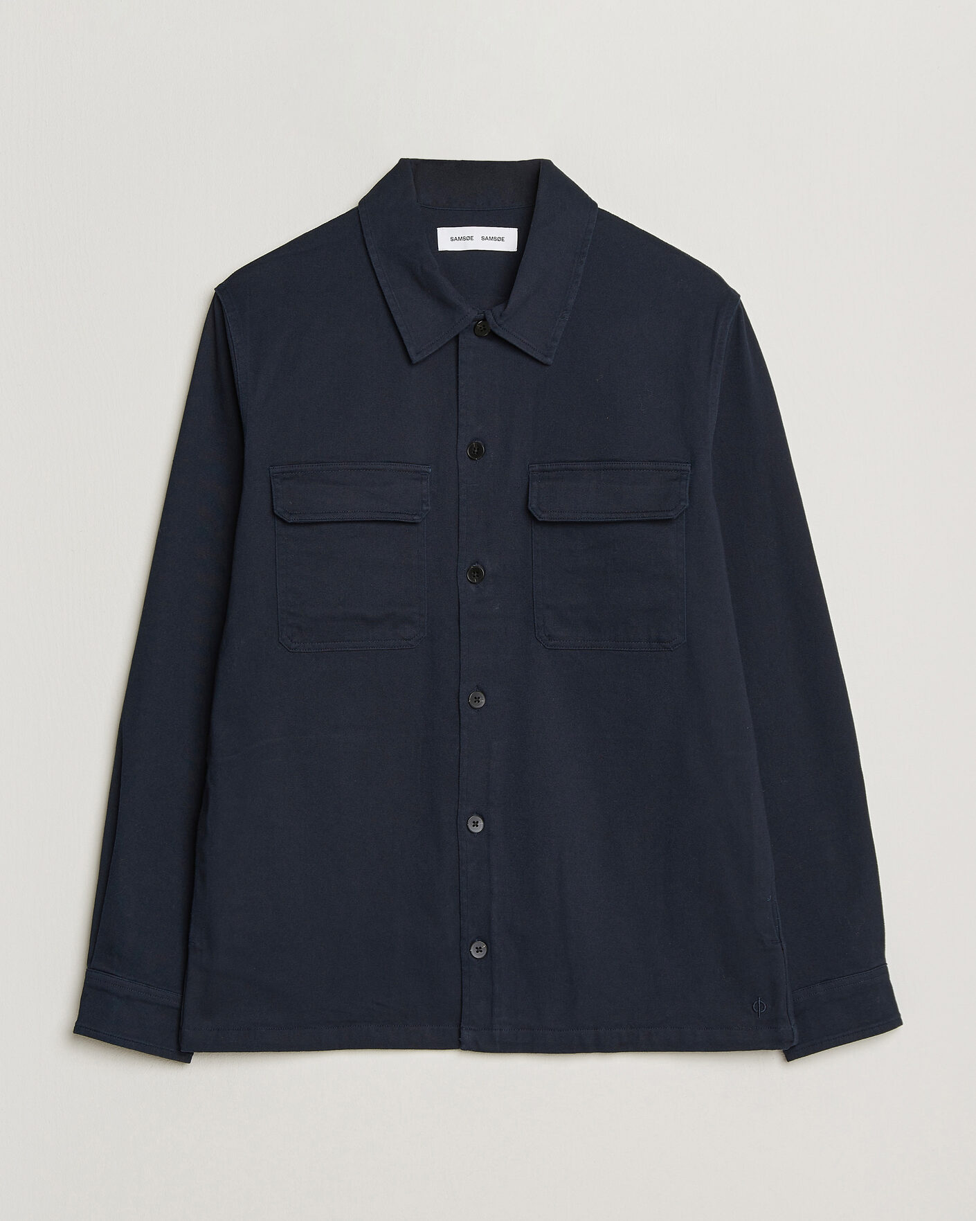 Herre | Skjorter | Samsøe Samsøe | Taka Cotton Overshirt Salute Navy